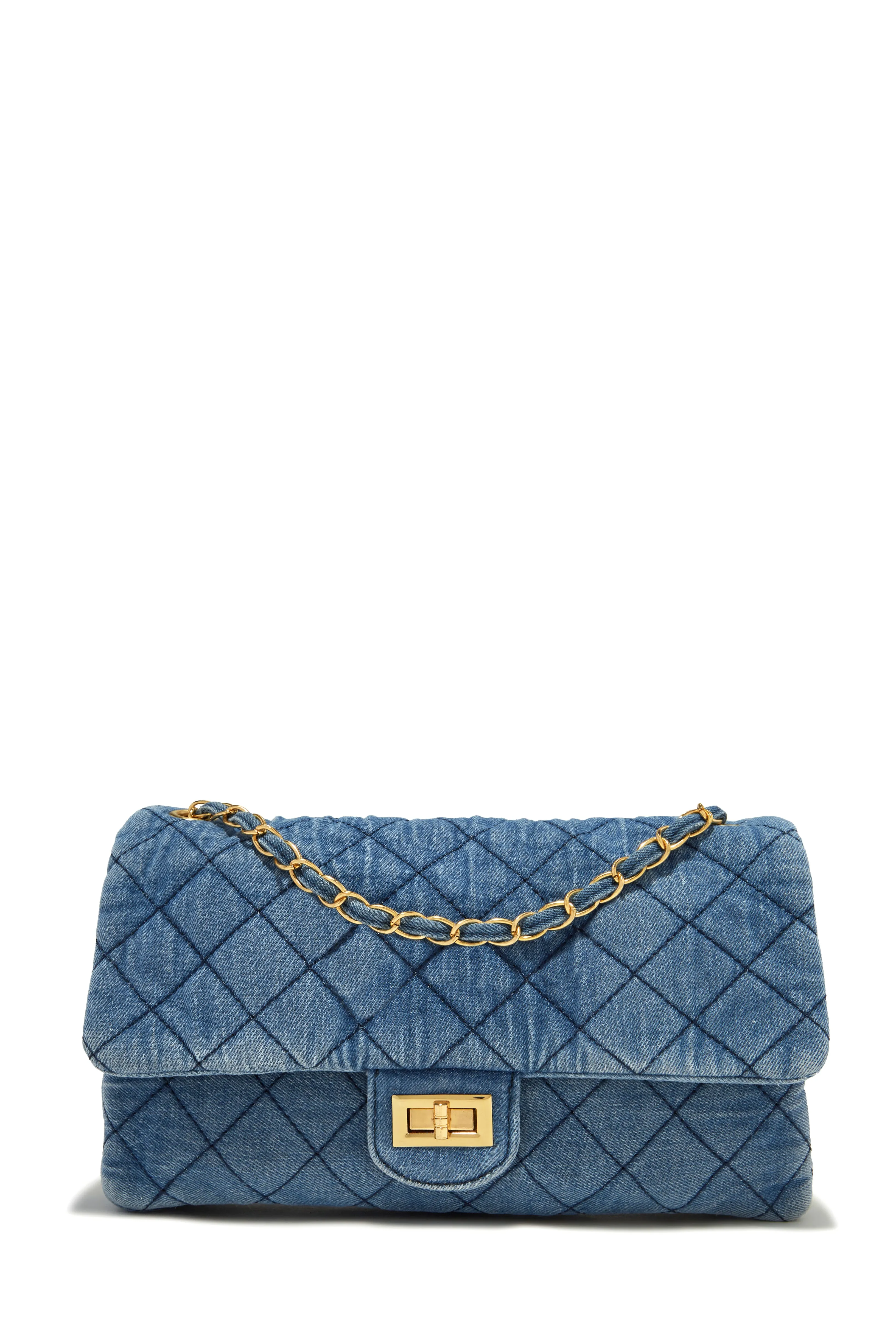 Madeline Crossbody Shoulder Bag - Denim sold by Miss Lola product image thumbnail 2