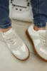 Running Errands Lace Up Sneakers - Beige sold by Miss Lola