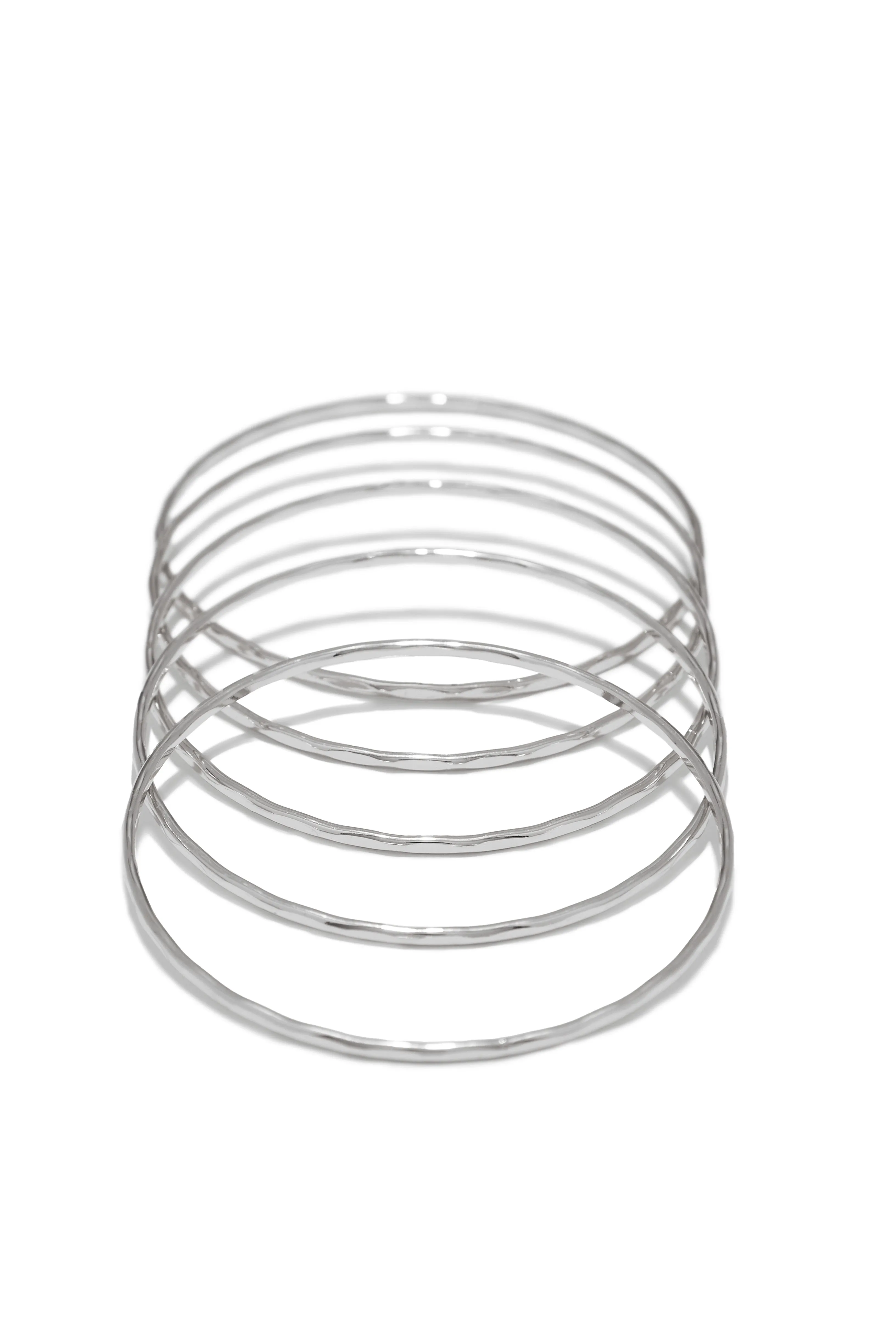 Ariana Five Piece Bangle Set - Gold sold by Miss Lola product image thumbnail 5