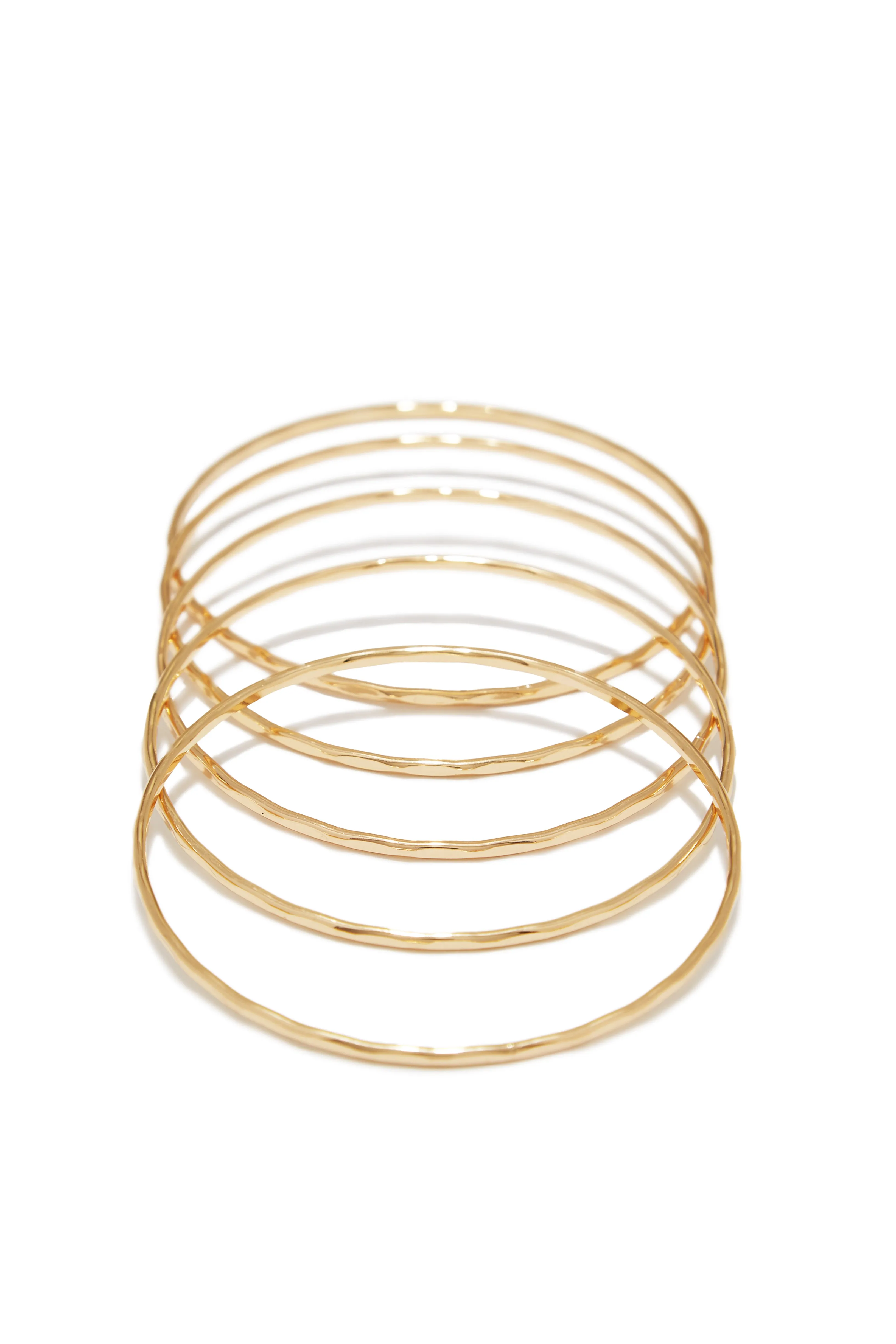 Ariana Five Piece Bangle Set - Gold sold by Miss Lola product image thumbnail 3