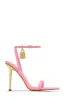 Bella Lock & Key High Heels - Pink sold by Miss Lola