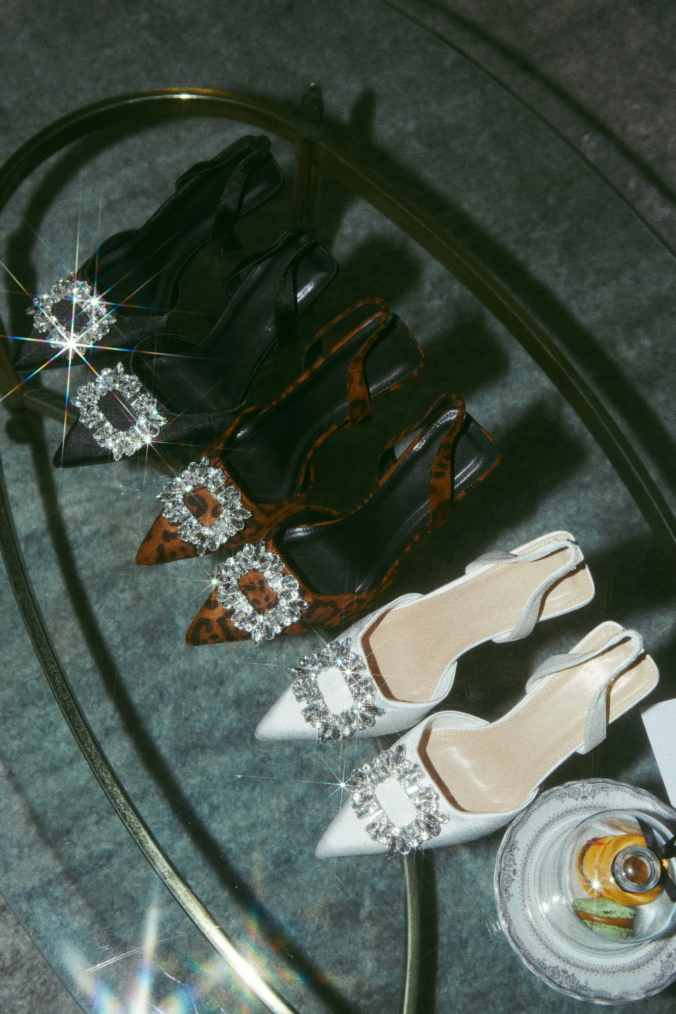 Anissia Slingback Embellished Pumps - Black sold by Miss Lola product image thumbnail 2