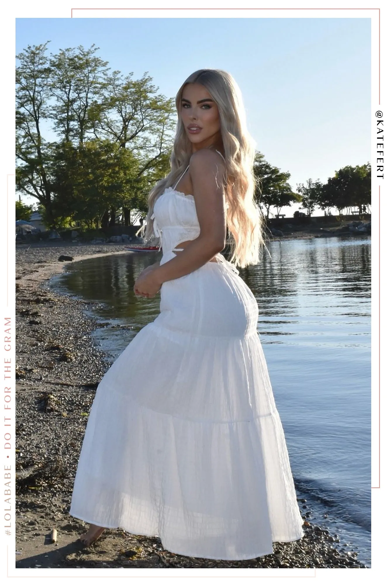 Denali Maxi Dress - White sold by Miss Lola product image thumbnail 2