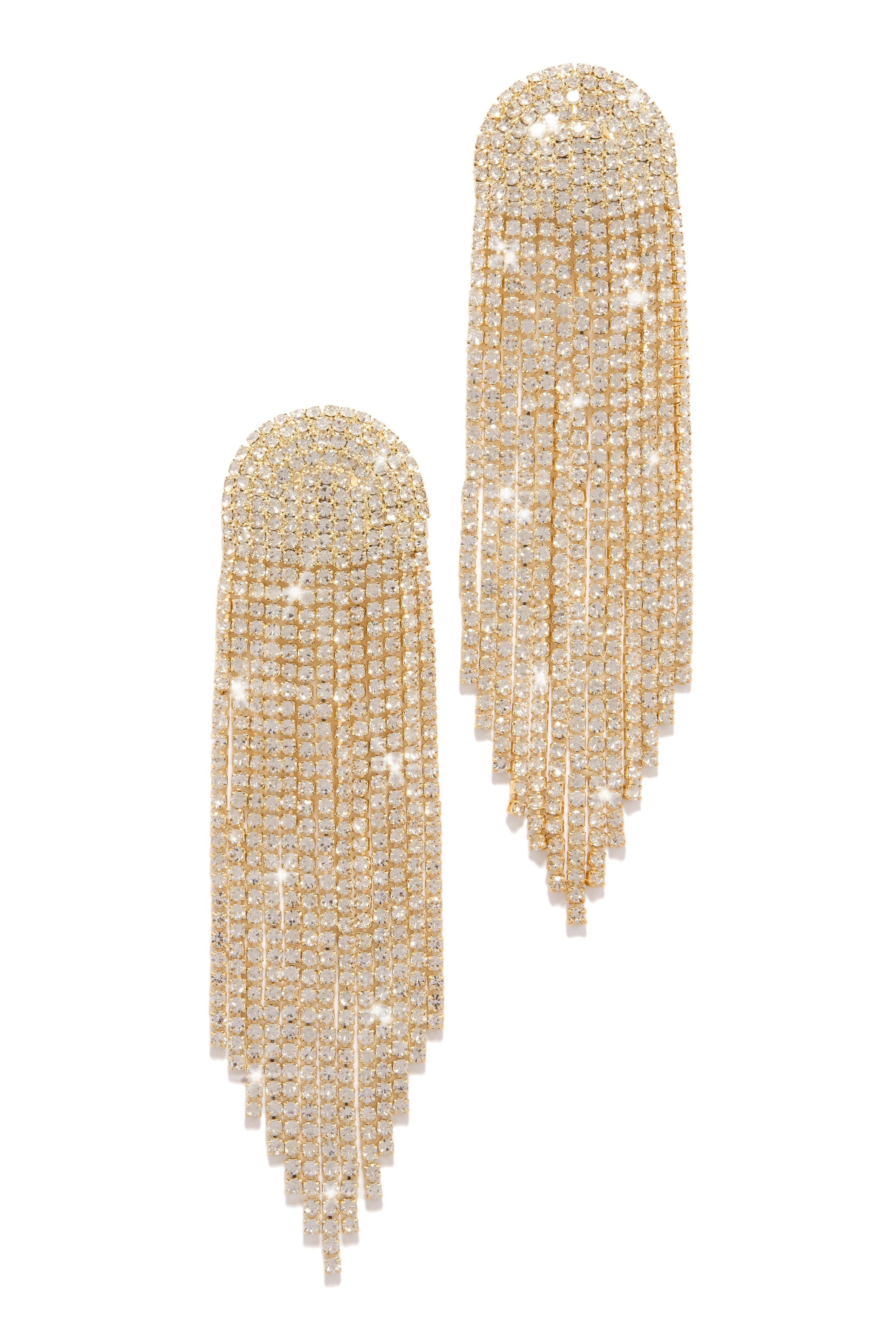 Elania Embellished Fringe Earring - Silver sold by Miss Lola product image thumbnail 5