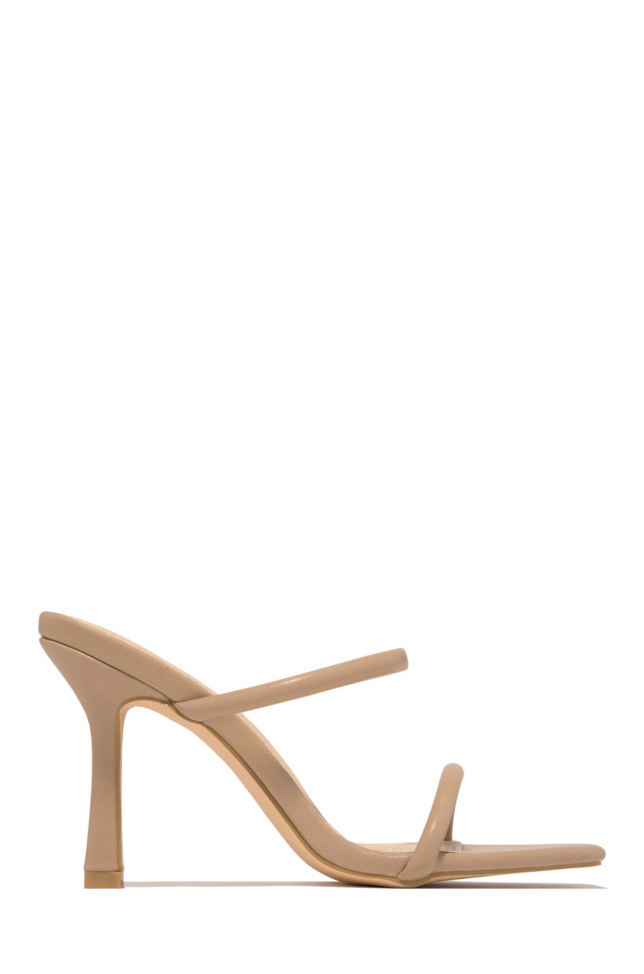 Ezili Mid Heel Mules - Nude sold by Miss Lola