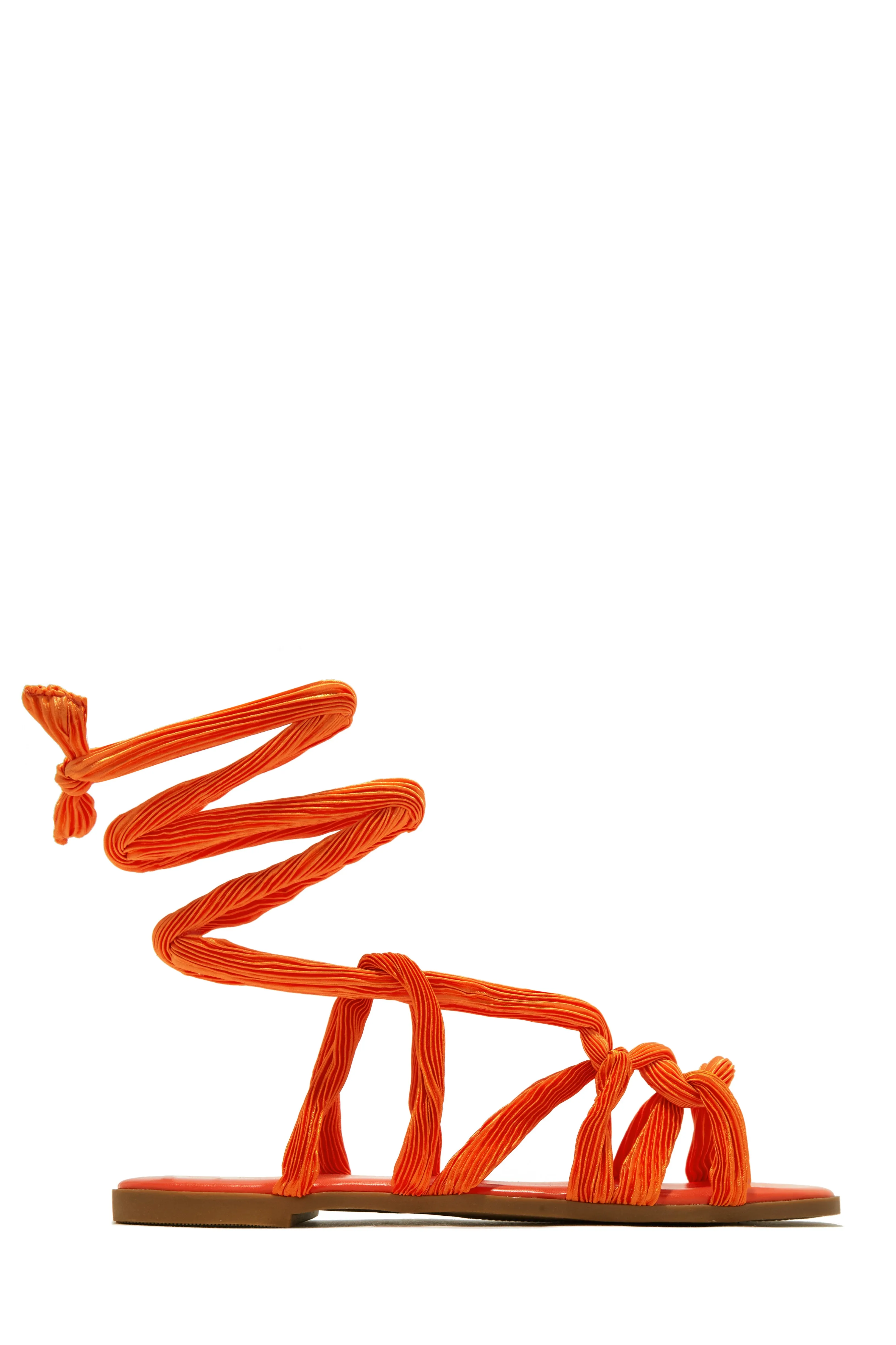 Bora Bora Lace Up Sandals - Orange sold by Miss Lola product image thumbnail 5