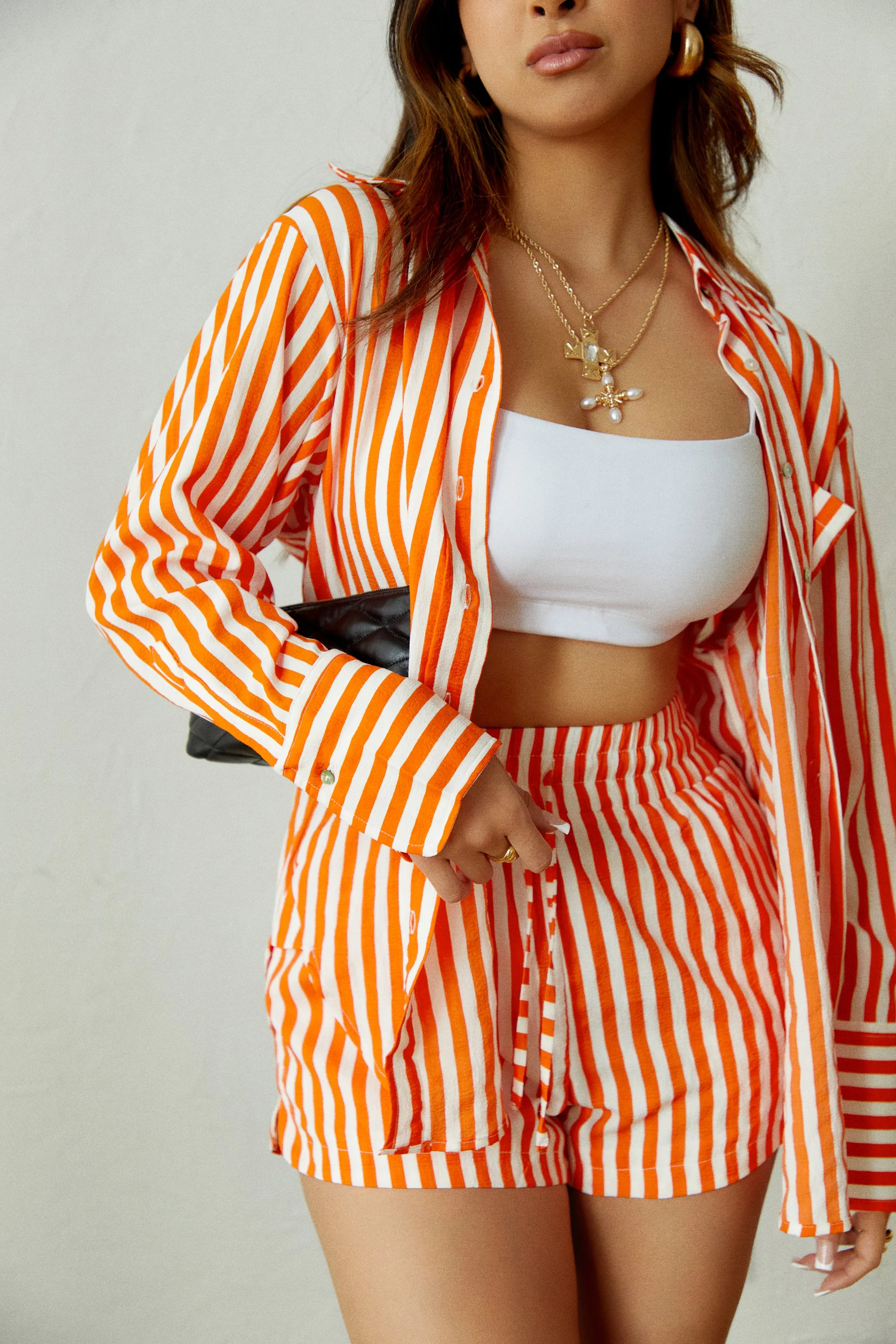 Weekend Trips Long Sleeve Top - Orange sold by Miss Lola product image thumbnail 2