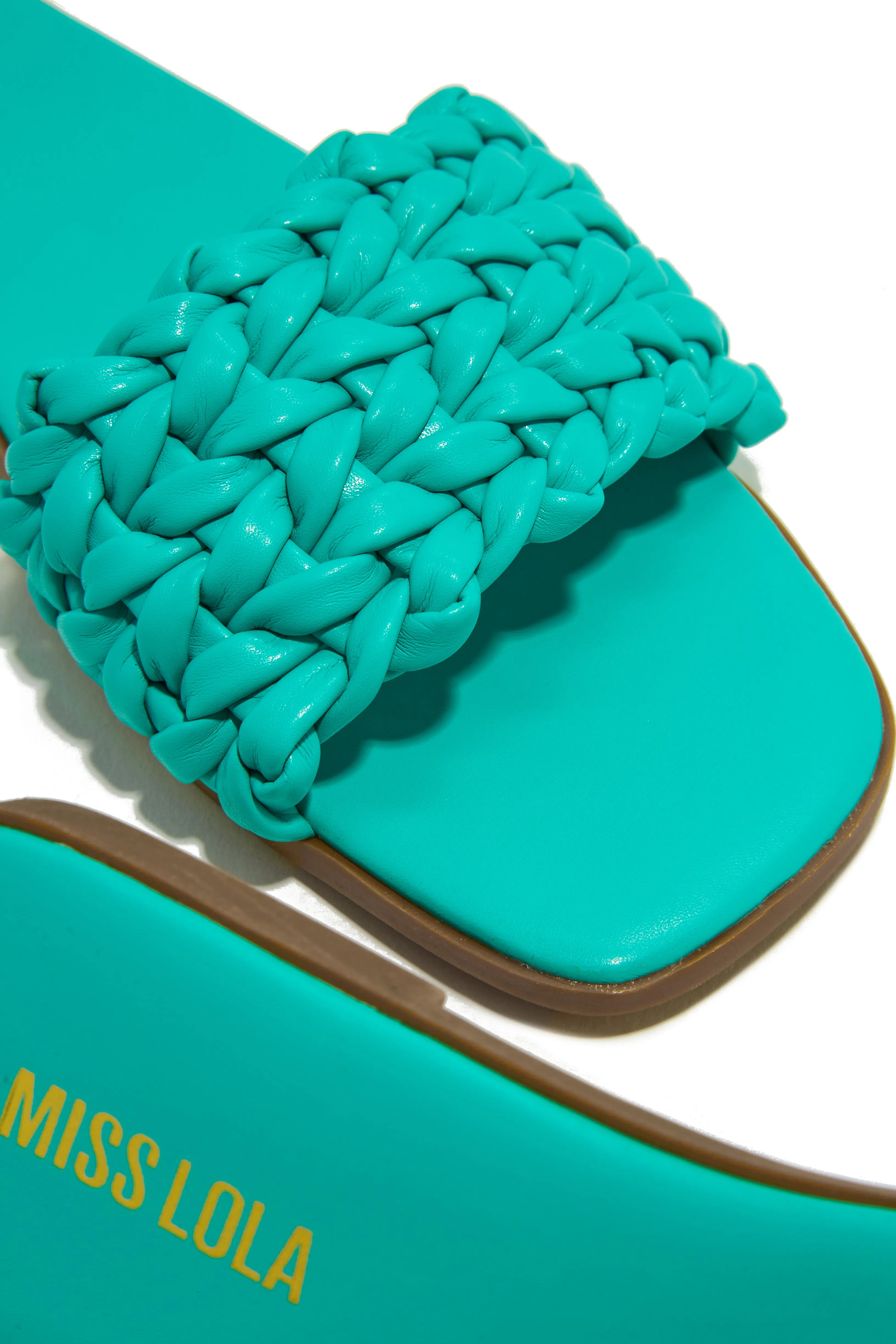 Tulum Sun Slip On Sandals - Teal sold by Miss Lola product image thumbnail 2