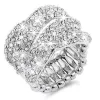 Boujee Embellished Elastic Ring - Silver sold by Miss Lola