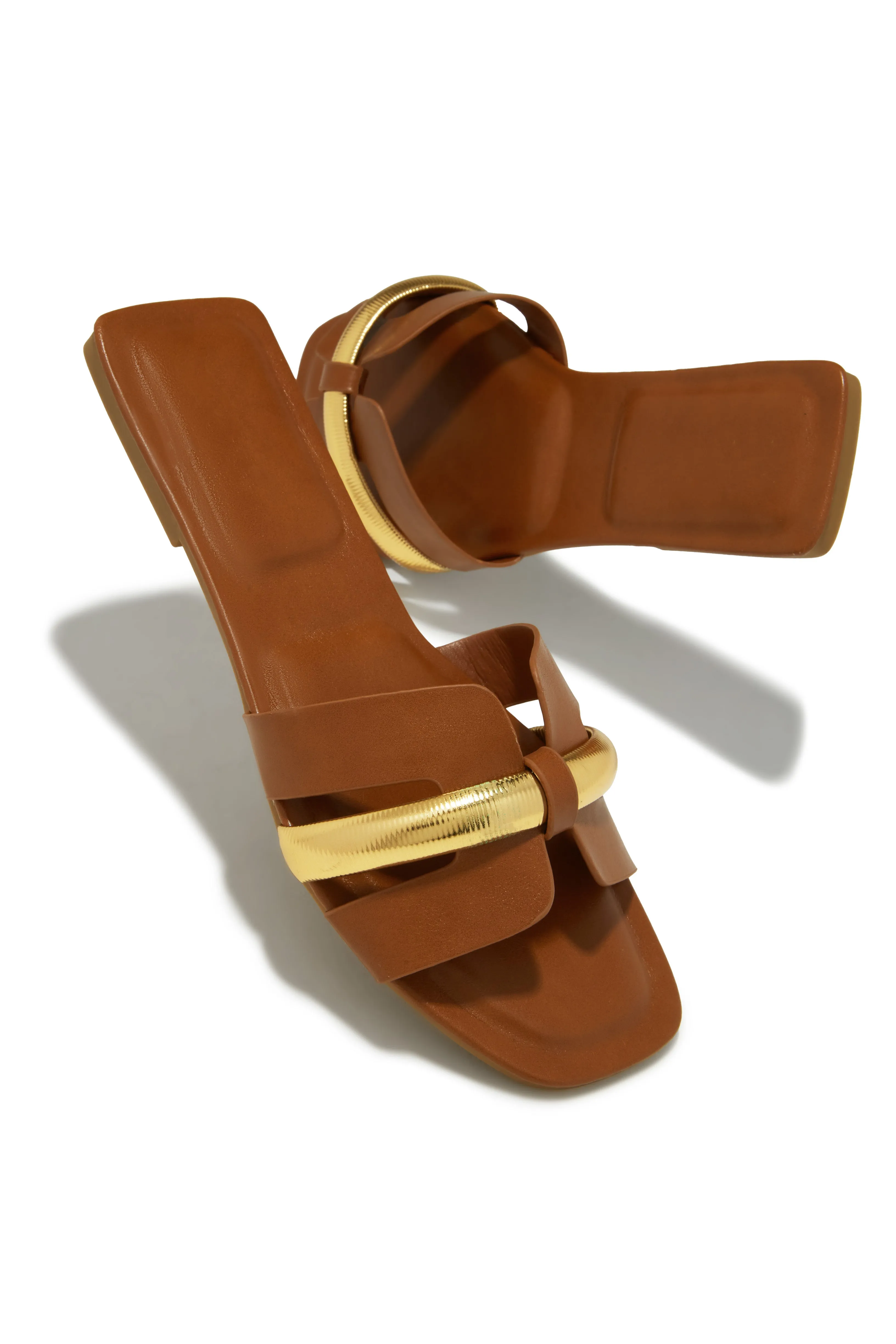 Keila Slip On Sandals - Tan sold by Miss Lola product image thumbnail 4