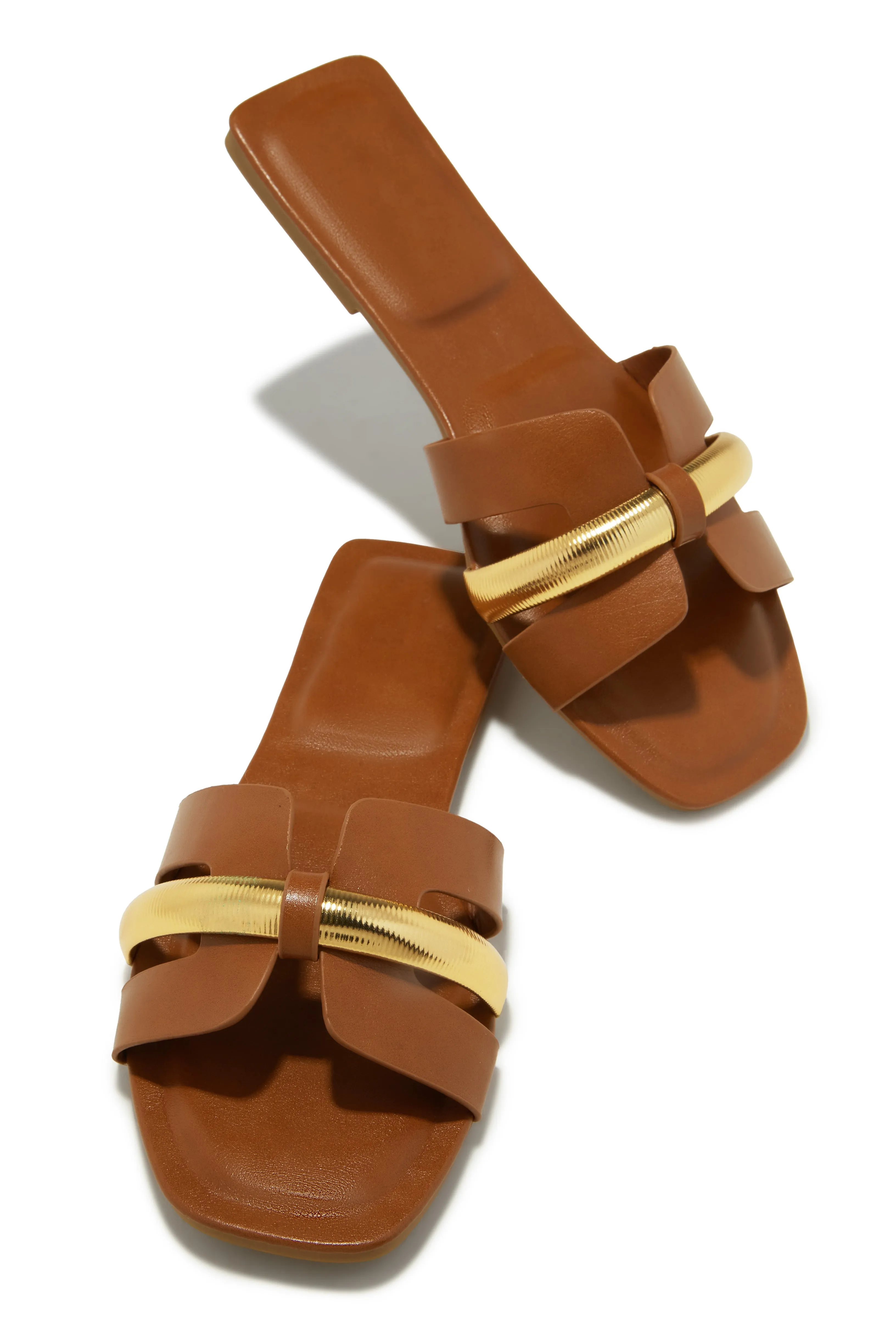 Keila Slip On Sandals - Tan sold by Miss Lola product image thumbnail 5