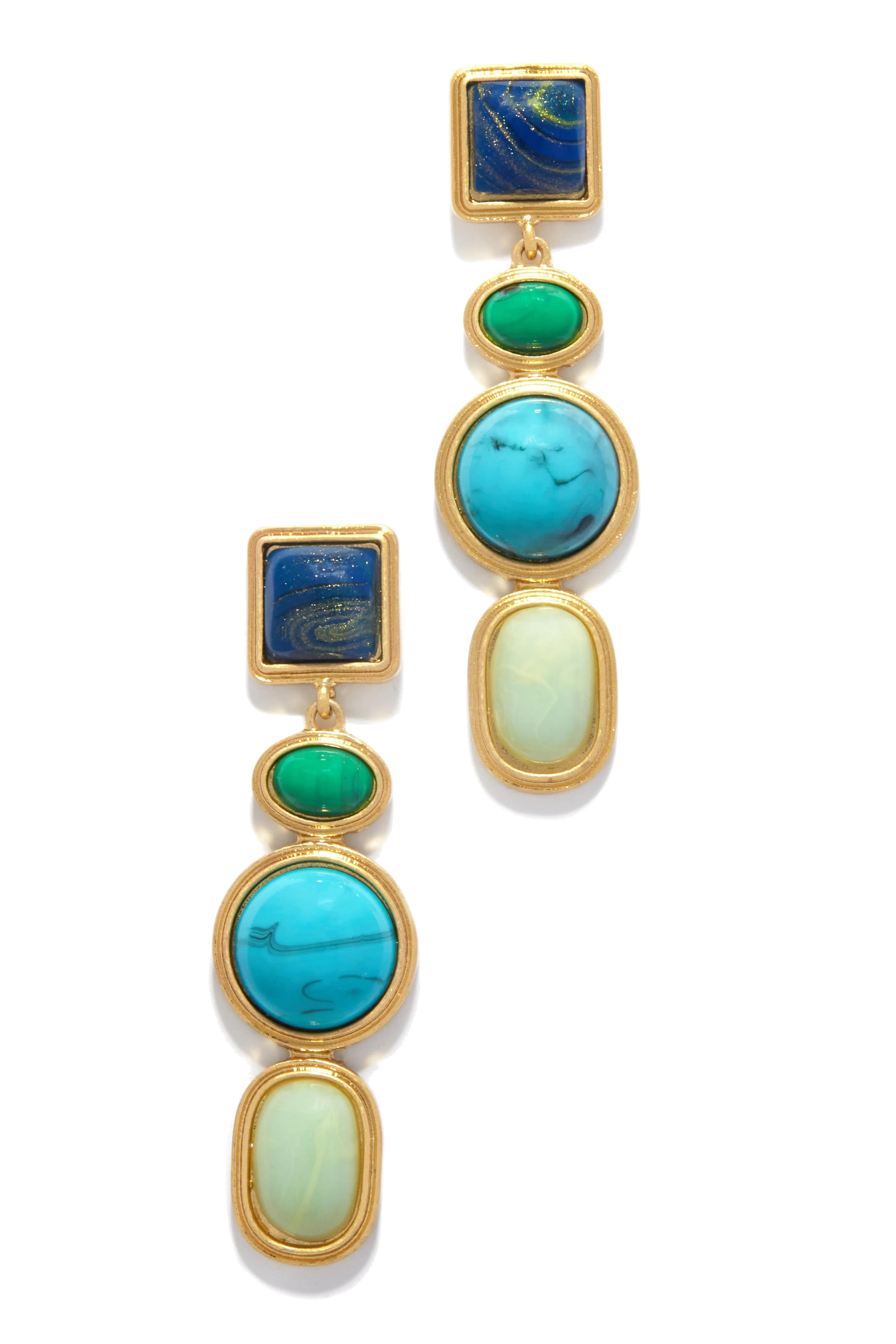 Yseria Dangle Earring - Blue sold by Miss Lola product image thumbnail 3