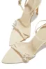 Glamorous Party Embellished High Heels - Bone sold by Miss Lola
