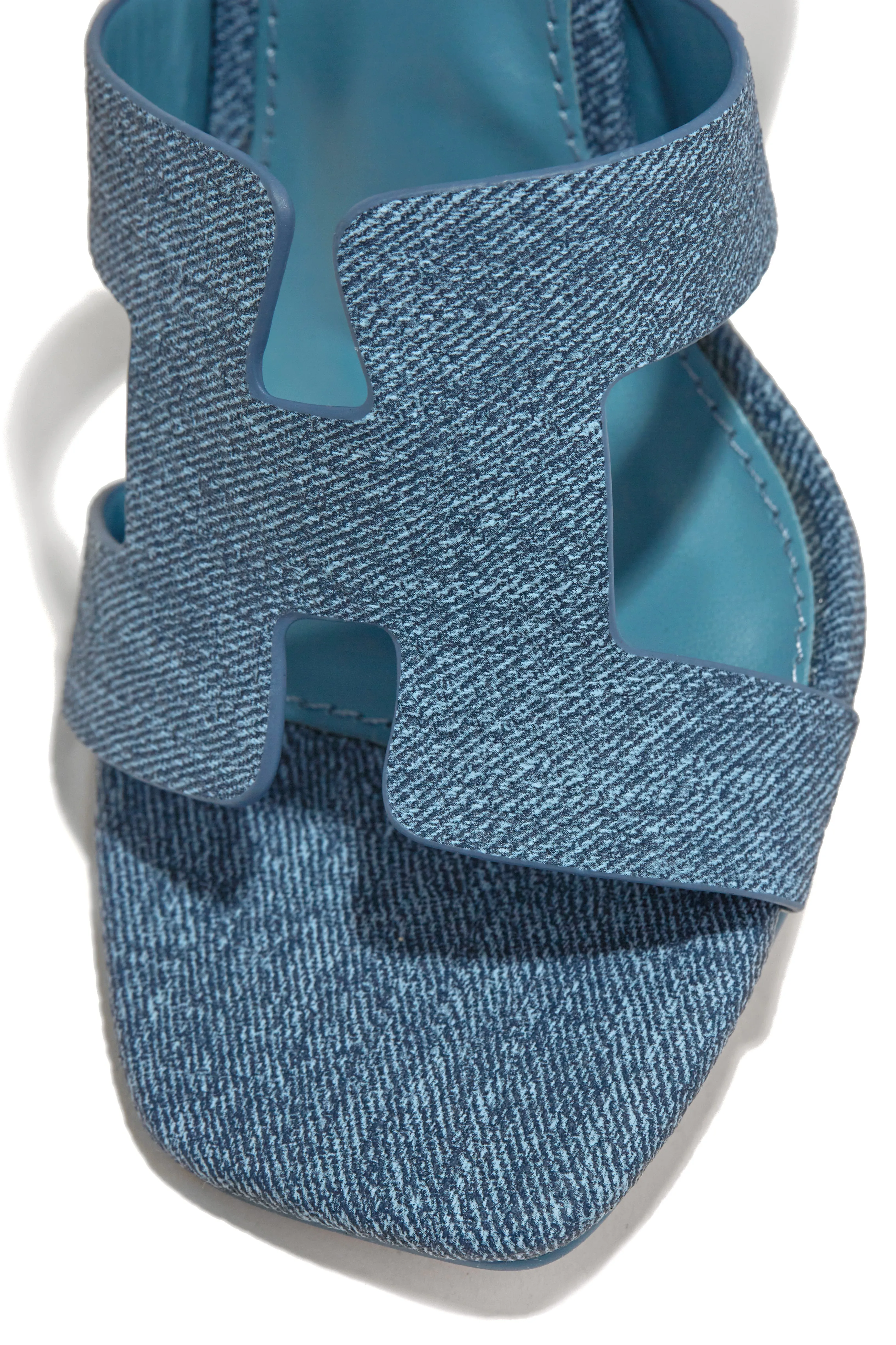 Bianka Block Mid Heels - Denim sold by Miss Lola product image thumbnail 3