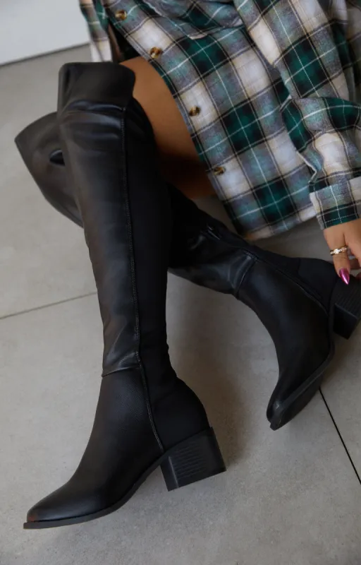 Zarie - Black PU sold by Miss Lola