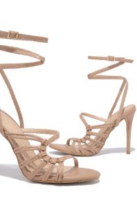 Rosella Strappy High Heels - Nude sold by Miss Lola