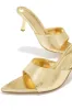 Zariah Mule Heel Pumps - Gold sold by Miss Lola