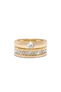 Ada Two Piece Ring Set - Gold sold by Miss Lola
