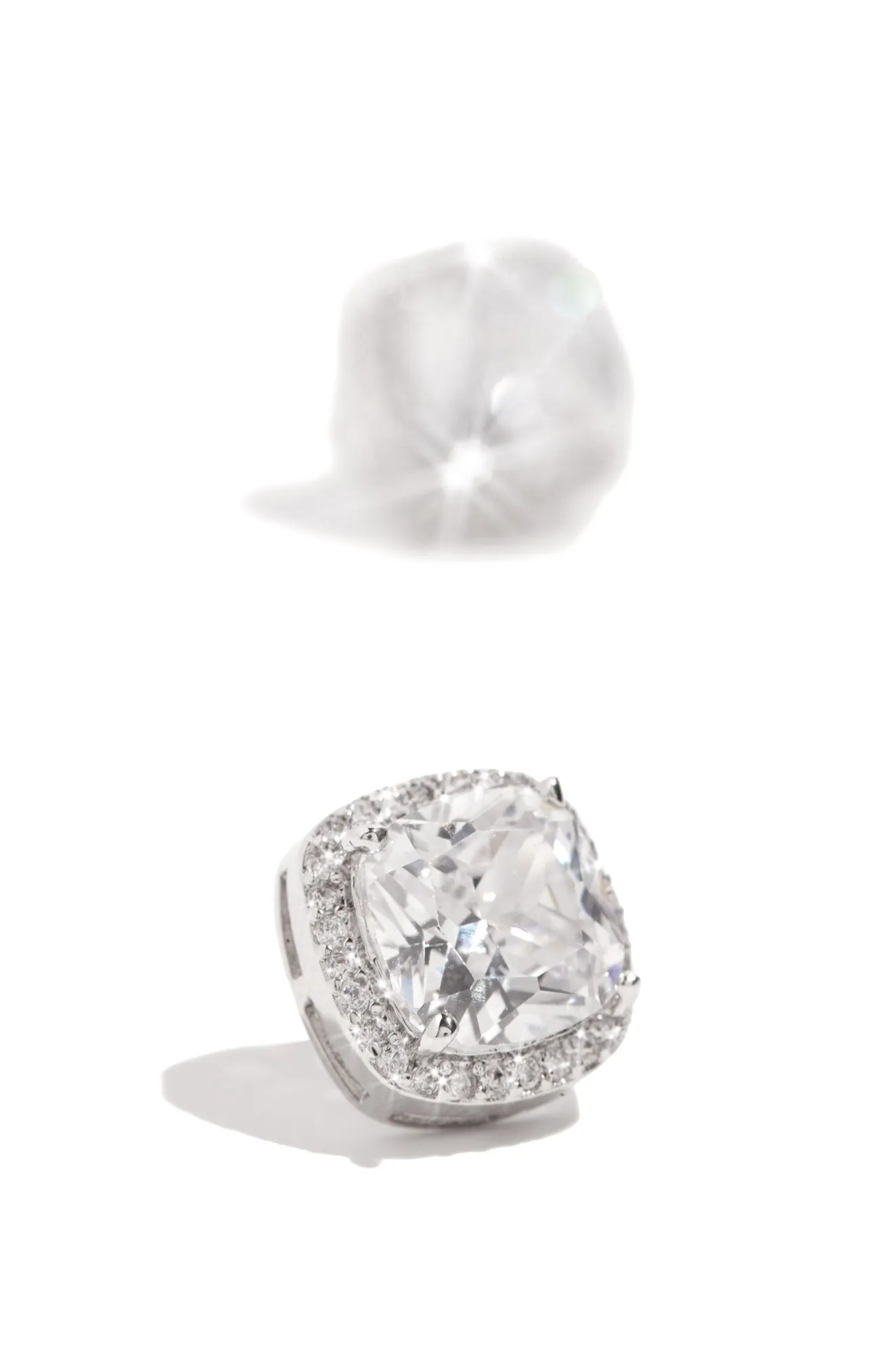 Adore Studded Earring - Silver sold by Miss Lola product image thumbnail 2