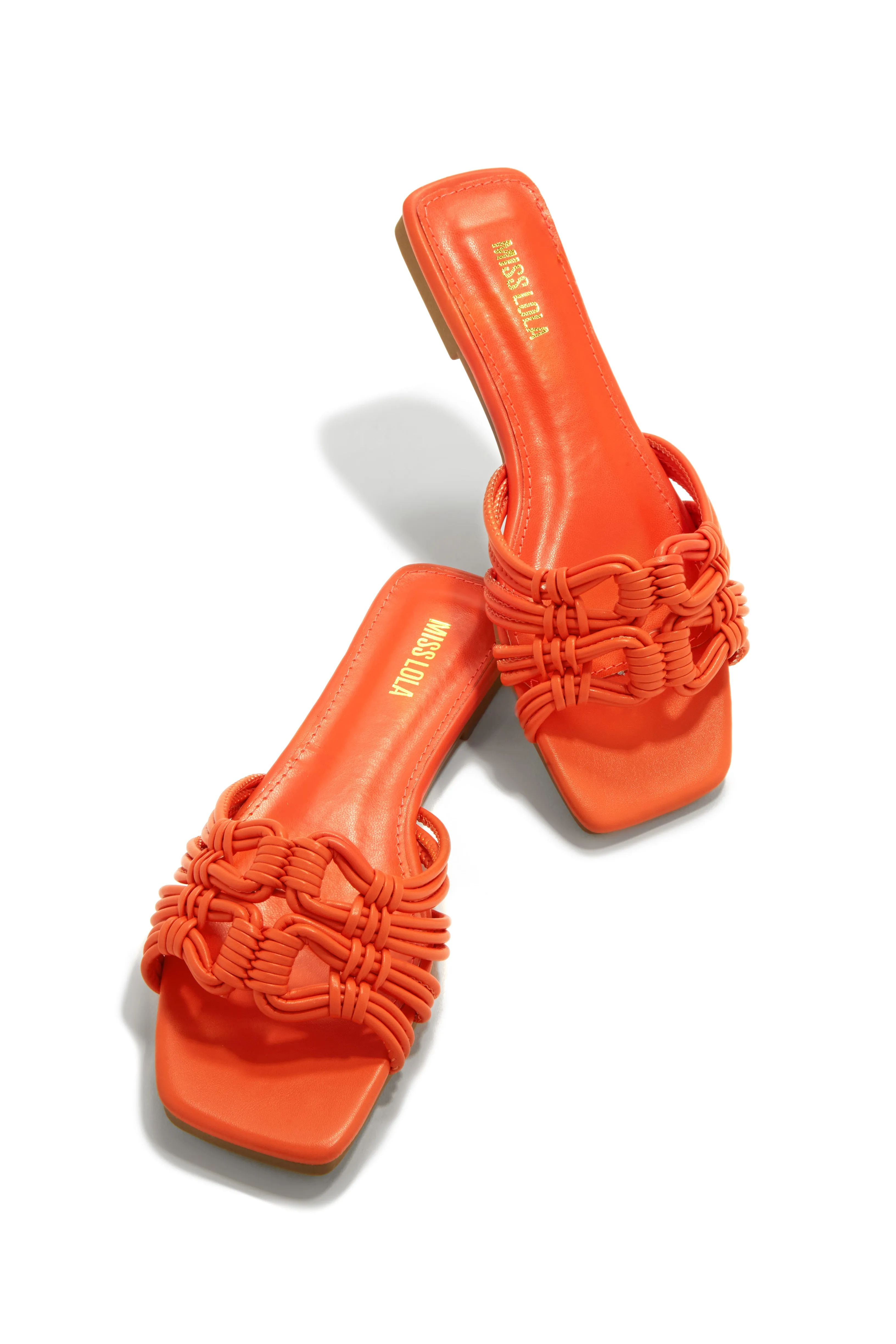 Island Of Paradise Slip On Sandals - Orange sold by Miss Lola product image thumbnail 5