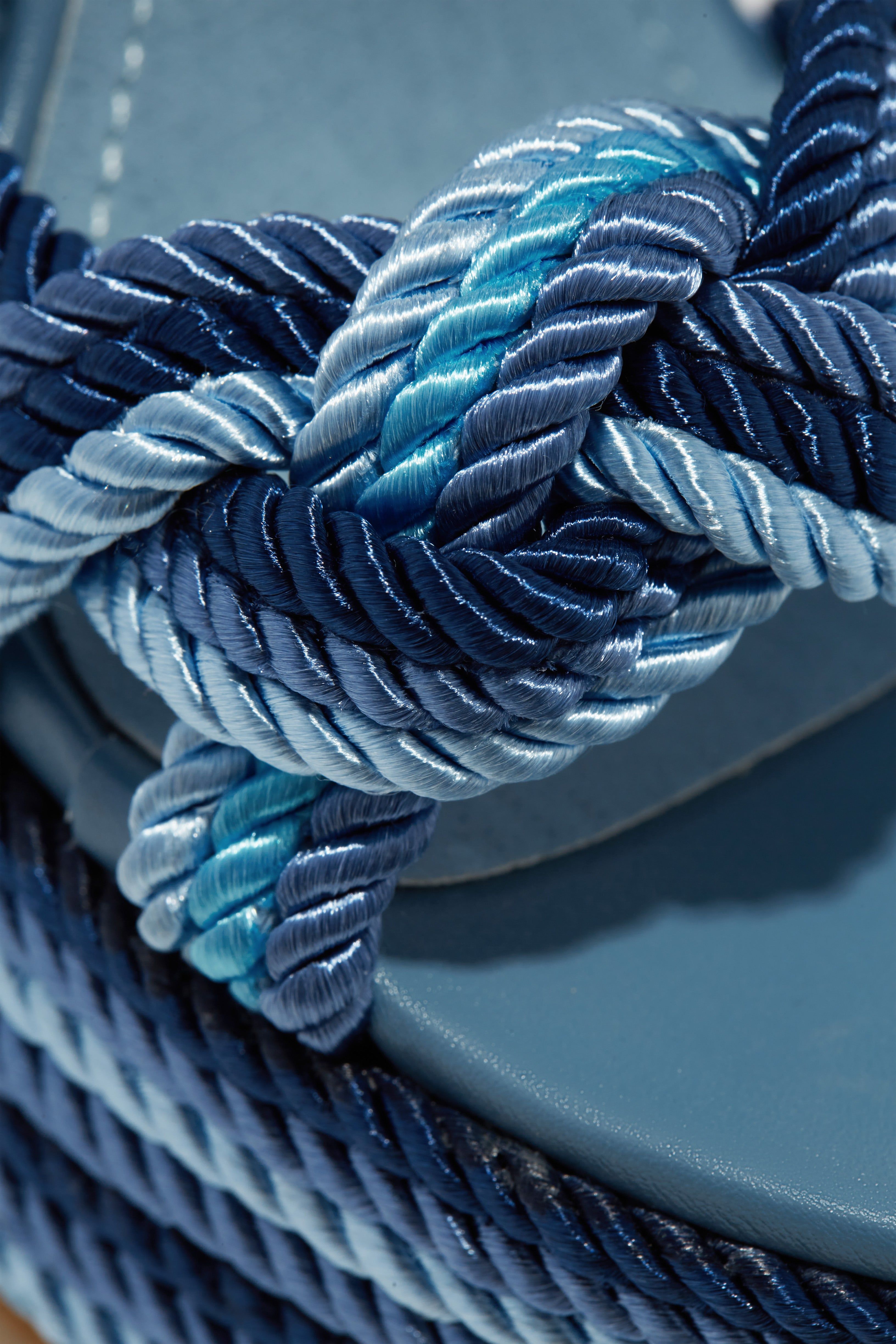 Jadyn Platform Lace Up Block Heels - Blue sold by Miss Lola product image thumbnail 3