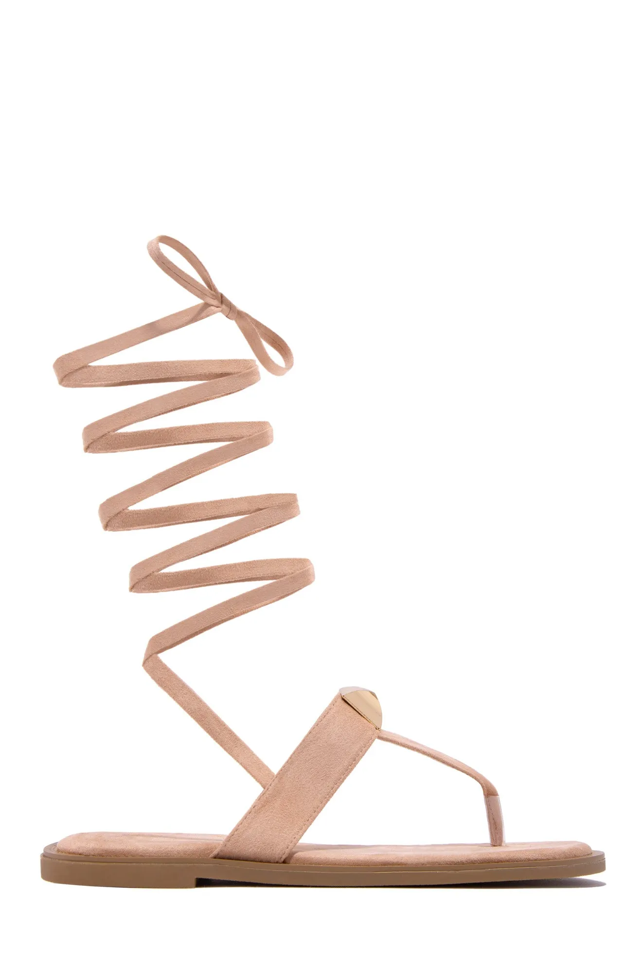 Endless Paradise Lace Up Sandals - Nude sold by Miss Lola product image thumbnail 4