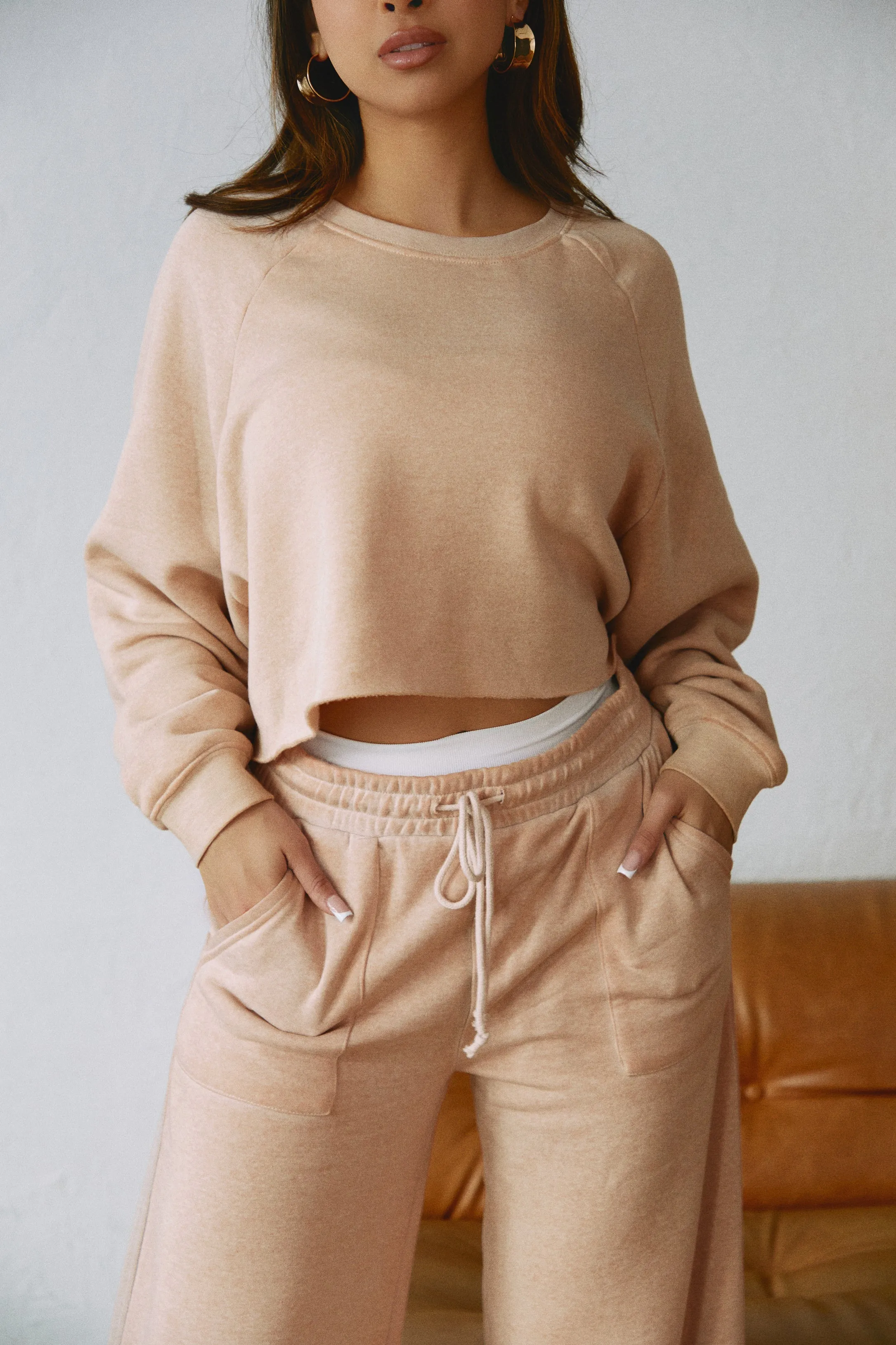 Cozy Moments Crop Sweater - Nude sold by Miss Lola product image thumbnail 4