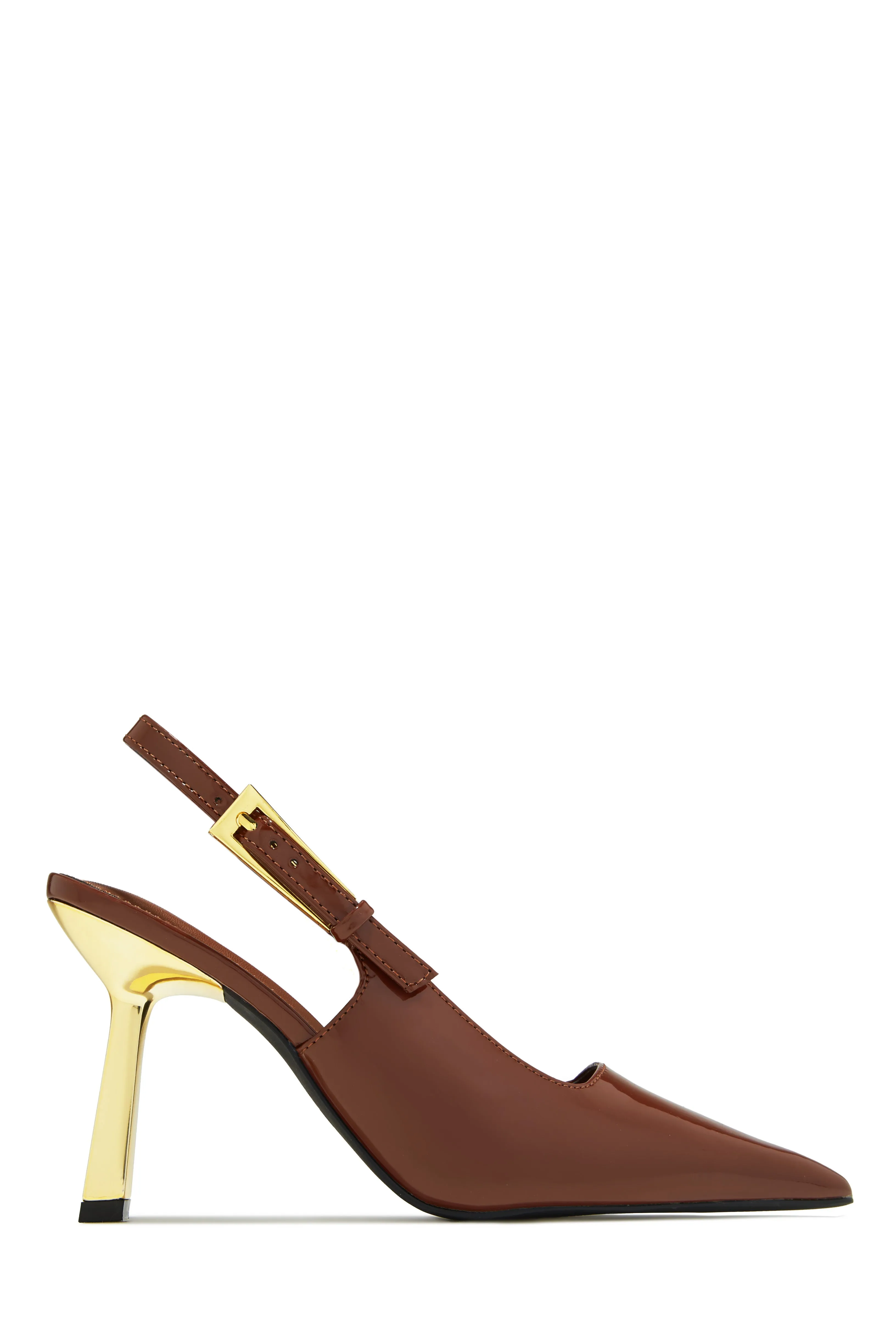 Charlotte Slingback Pumps - Brown sold by Miss Lola product image thumbnail 5