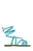 Bora Bora Lace Up Sandals - Blue sold by Miss Lola