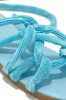 Bora Bora Lace Up Sandals - Blue sold by Miss Lola