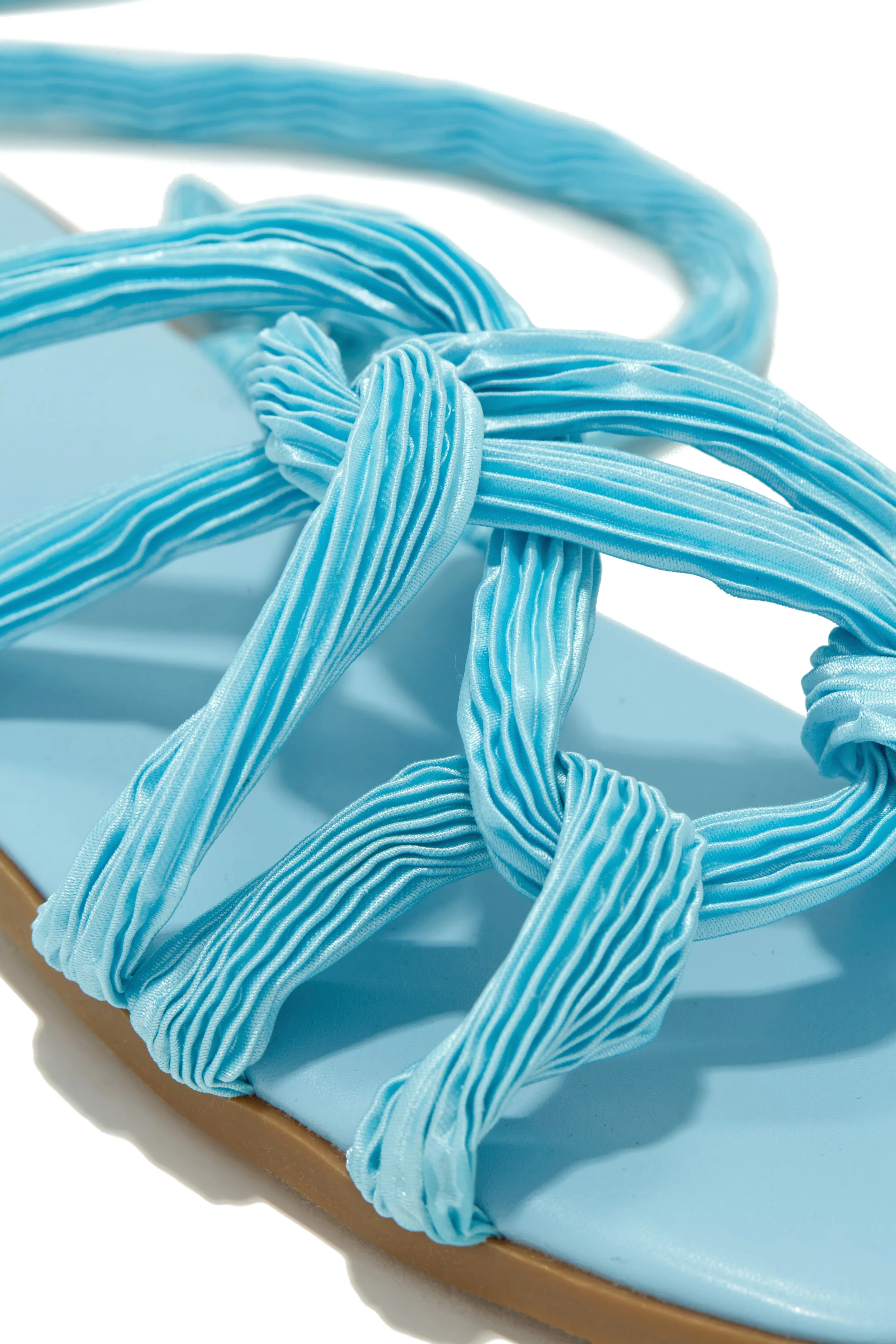 Bora Bora Lace Up Sandals - Blue sold by Miss Lola product image thumbnail 2