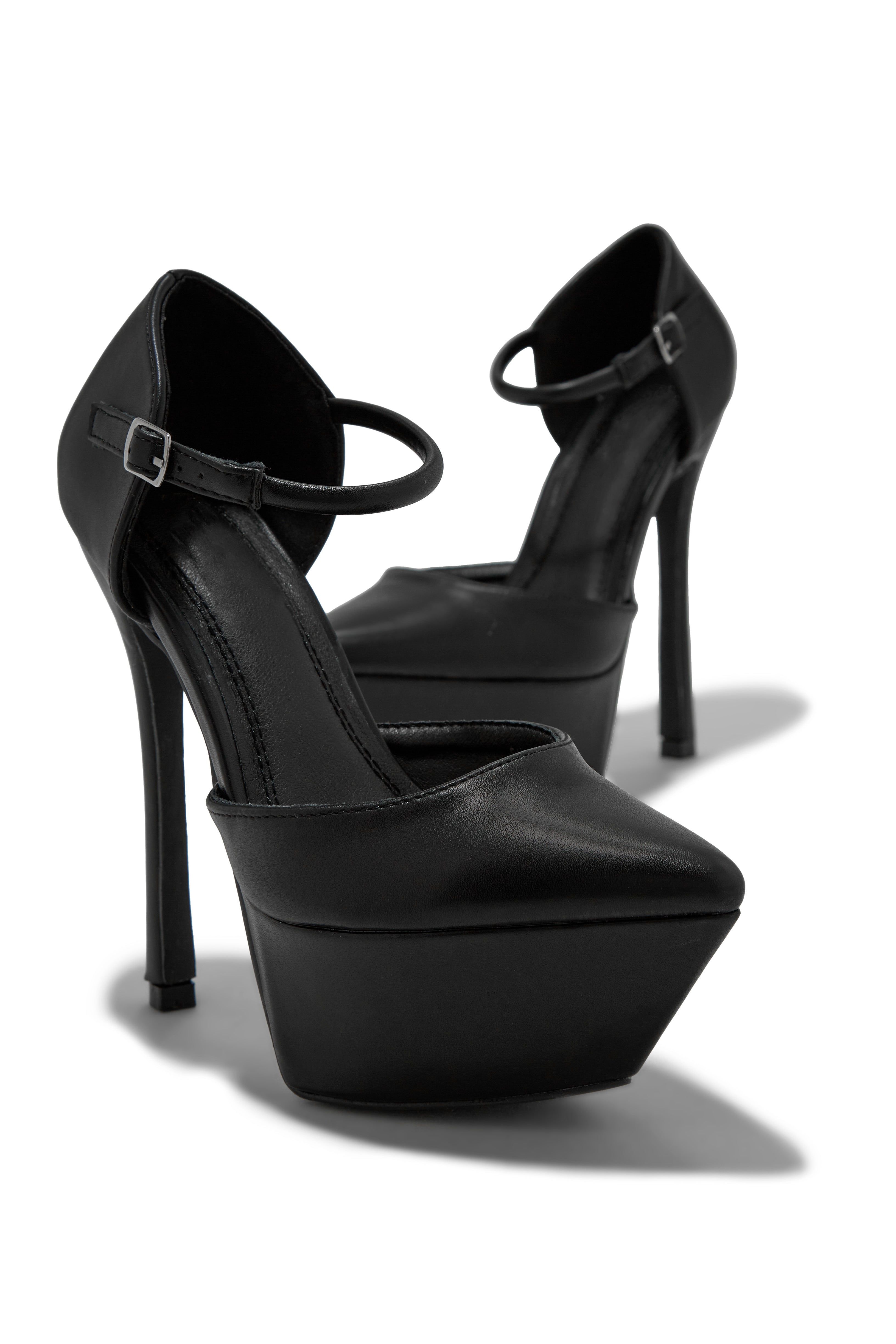 Giada Platform High Heels - Black sold by Miss Lola product image thumbnail 2