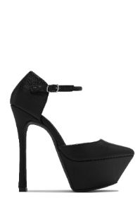 Giada Platform High Heels - Black sold by Miss Lola