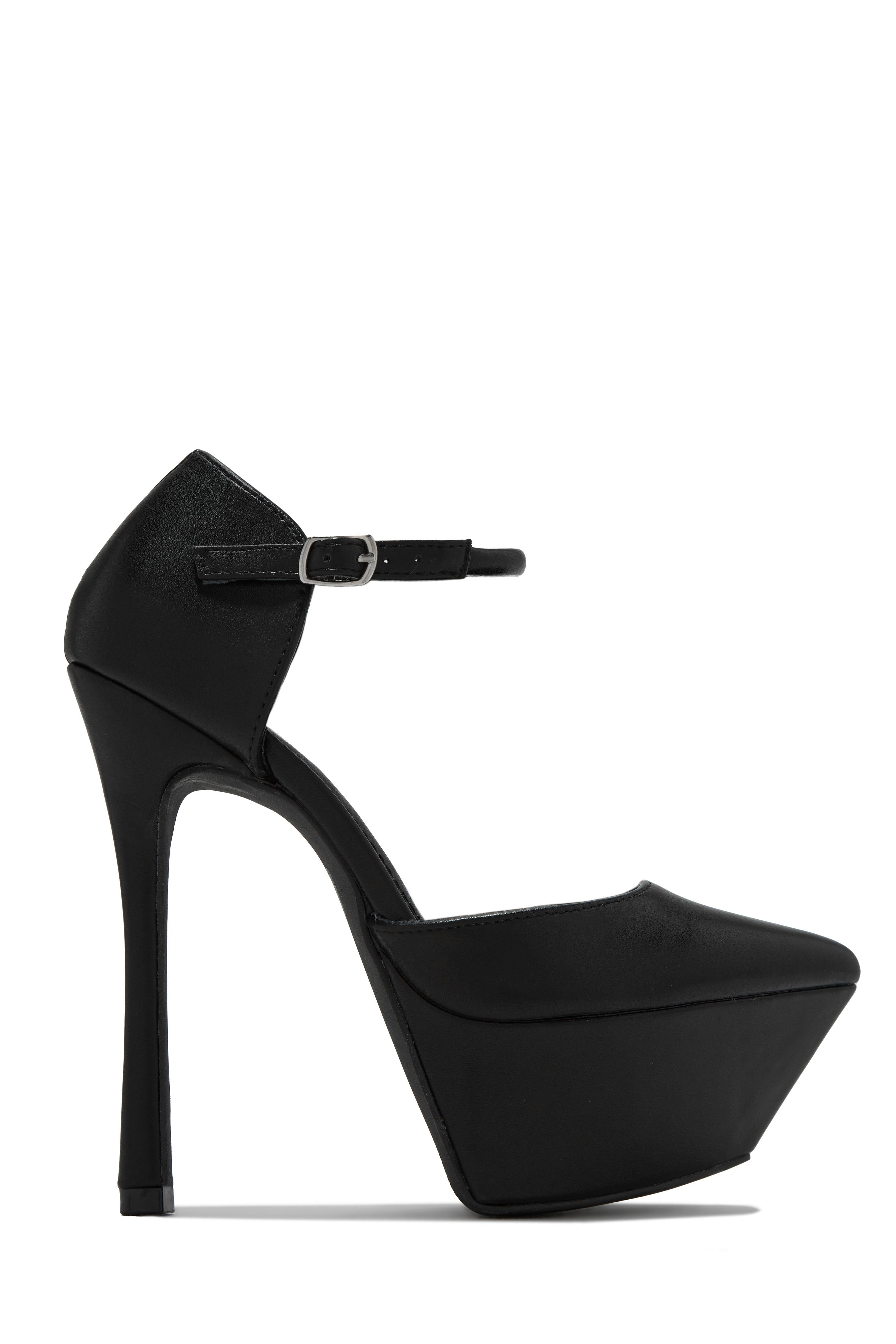 Giada Platform High Heels - Black sold by Miss Lola product image thumbnail 5