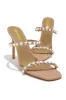 Love Addiction Embellished High Heel Mules - Nude sold by Miss Lola