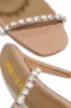 Love Addiction Embellished High Heel Mules - Nude sold by Miss Lola