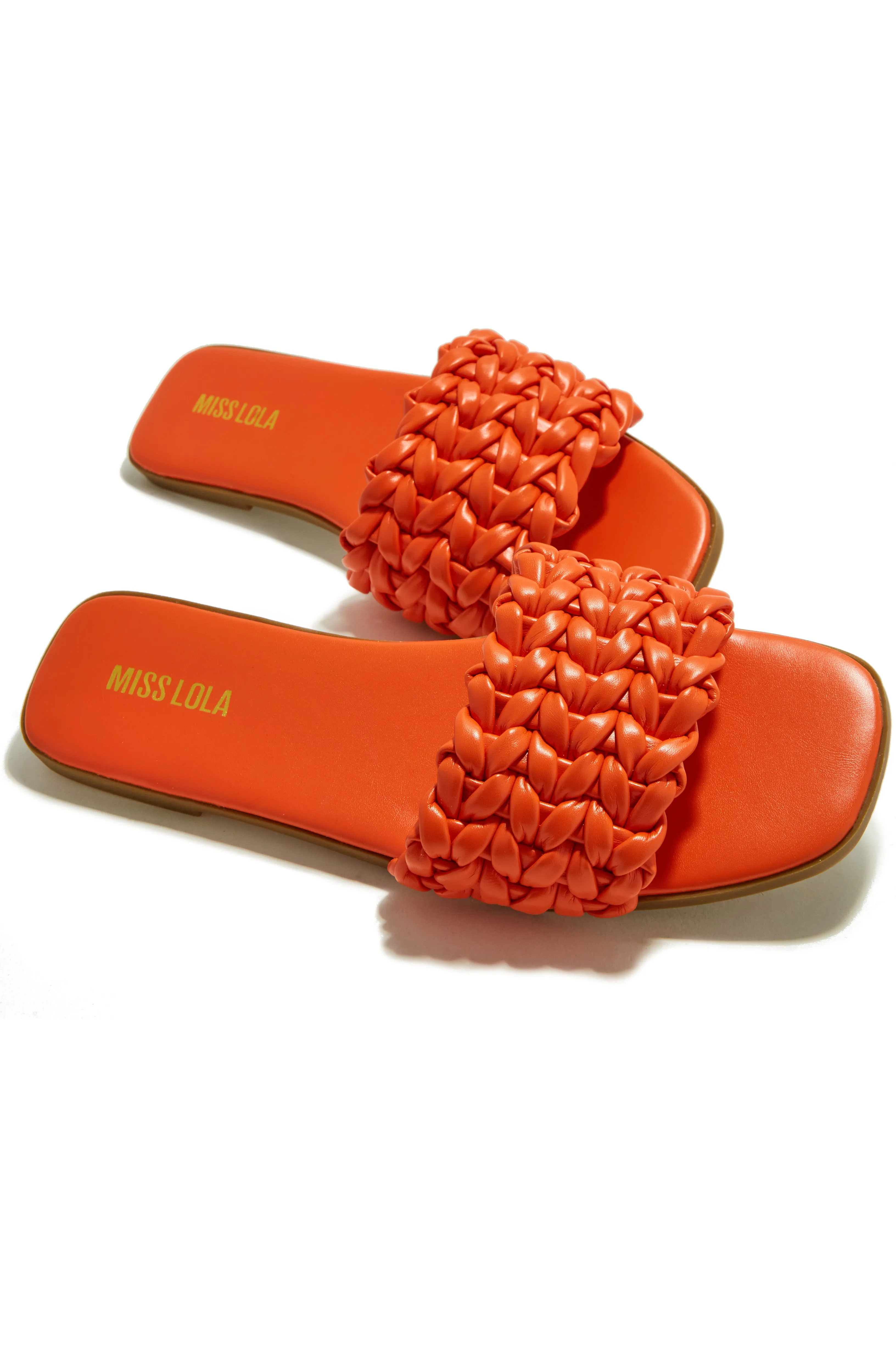 Tulum Sun Slip On Sandals - Orange sold by Miss Lola product image thumbnail 2