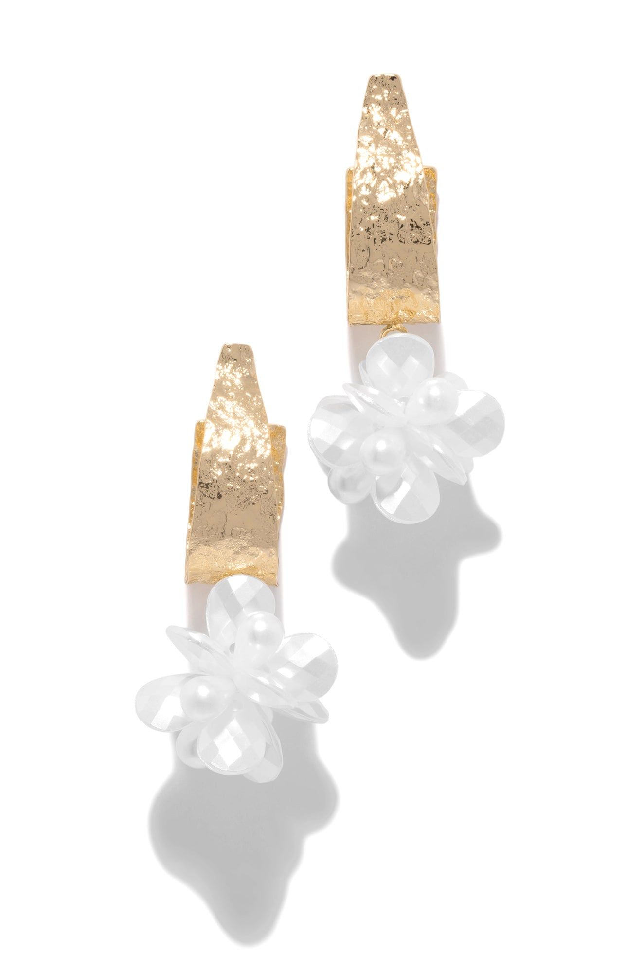 Aneira Faux Pearl Dangle Earring - Silver sold by Miss Lola product image thumbnail 5