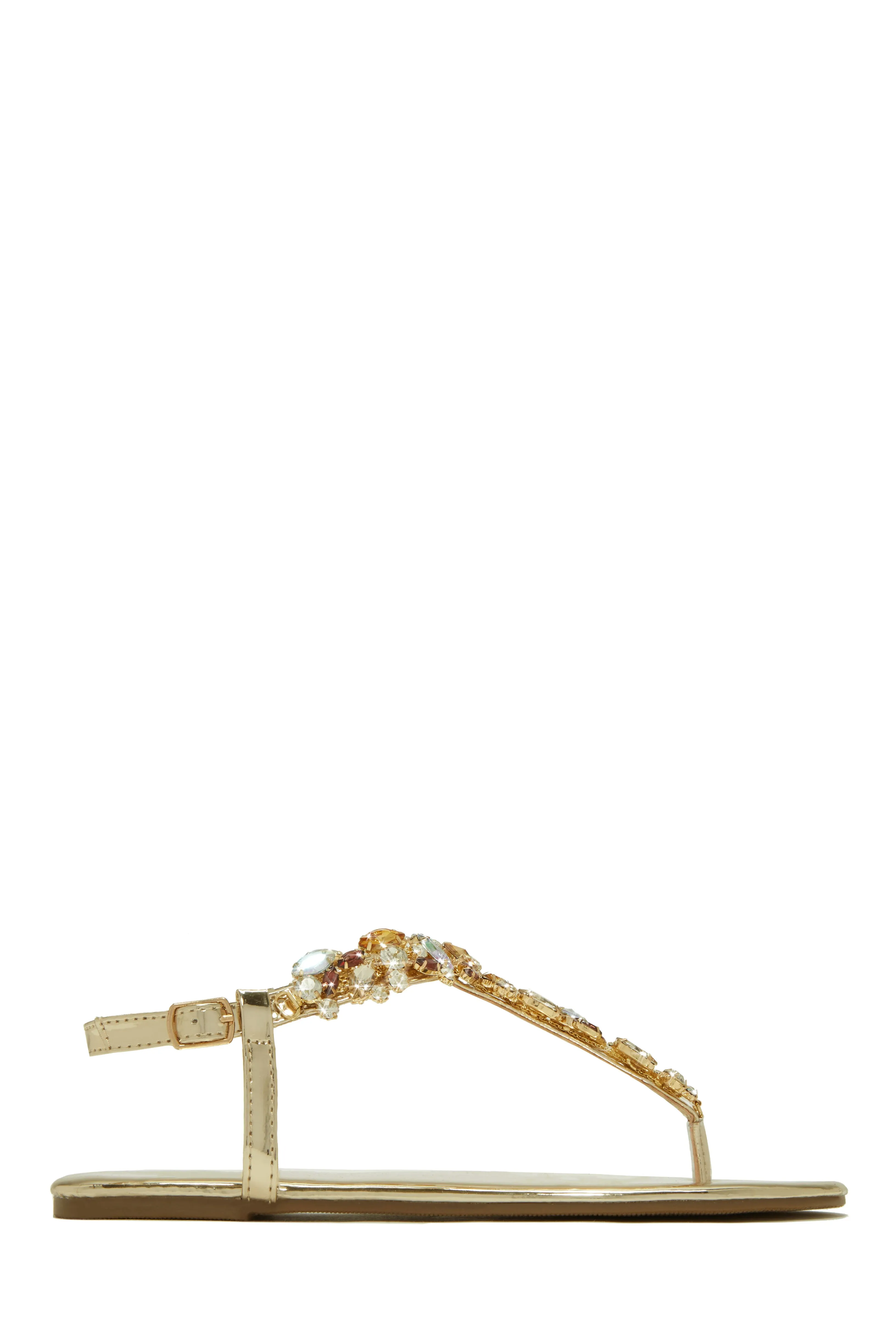 Santorini Beaches Embellished Sandals - Nude sold by Miss Lola product image thumbnail 5