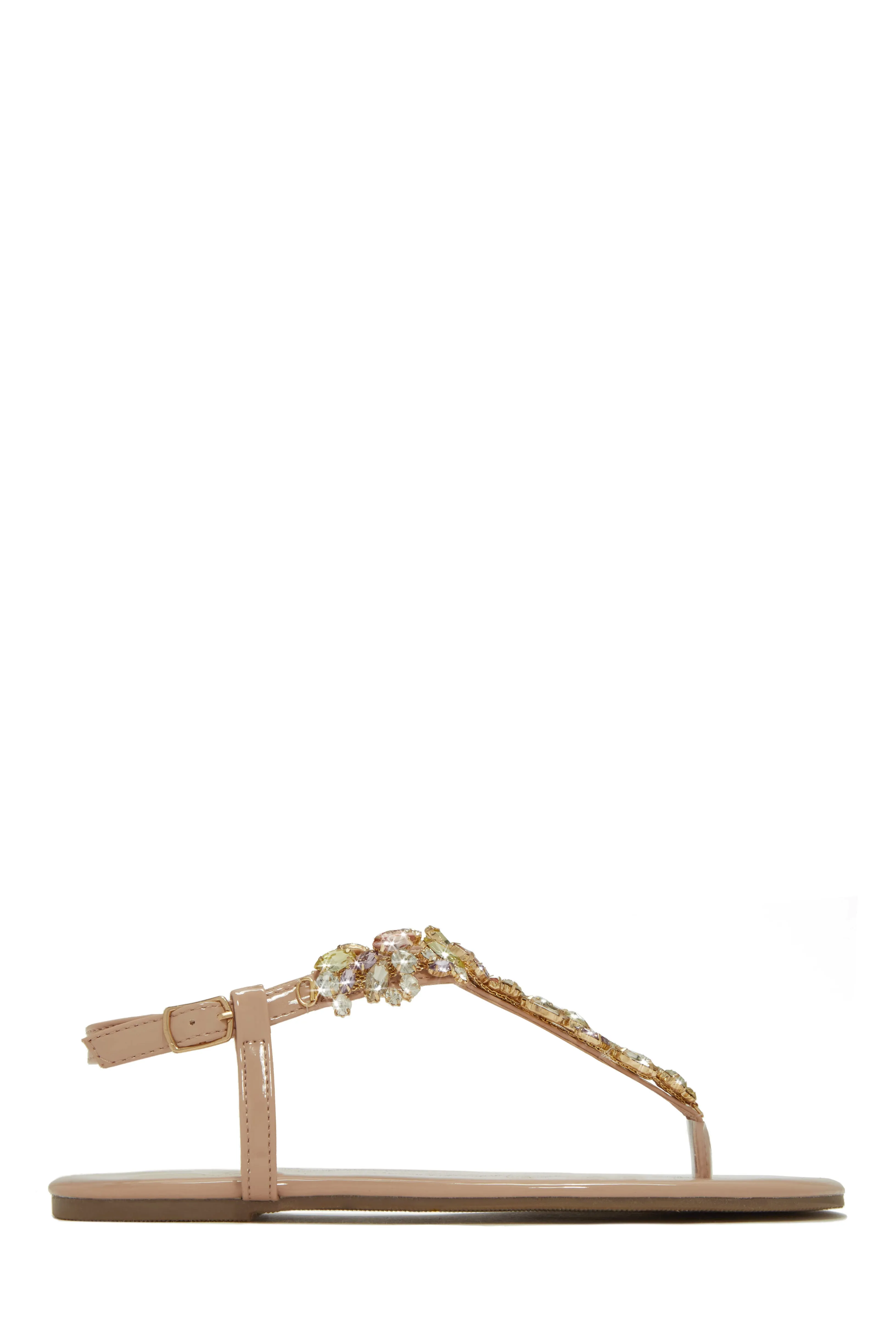 Santorini Beaches Embellished Sandals - Nude sold by Miss Lola product image thumbnail 3