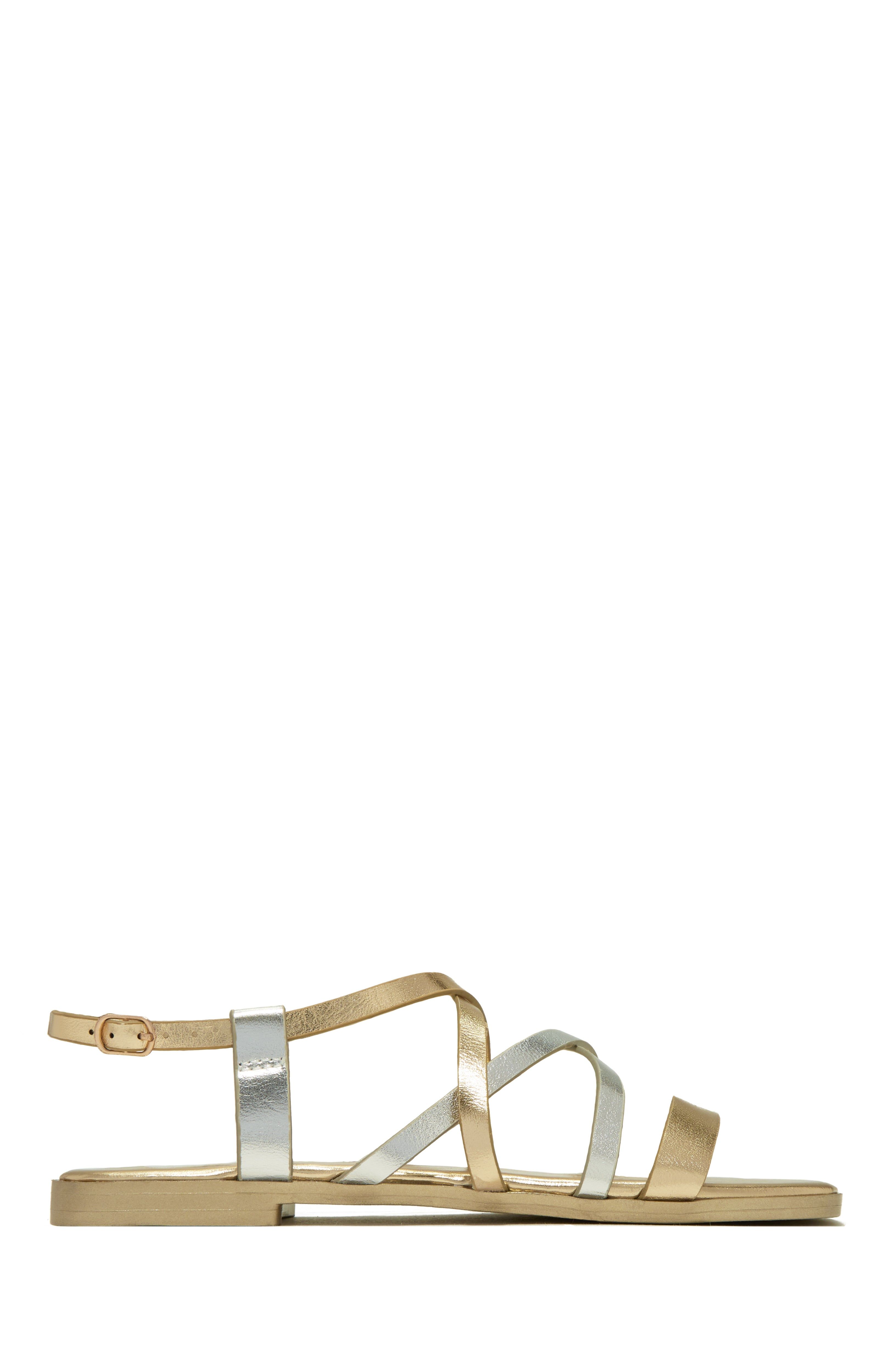 Ibiza Vibin' Strappy Flat Sandals - Gold sold by Miss Lola product image thumbnail 3