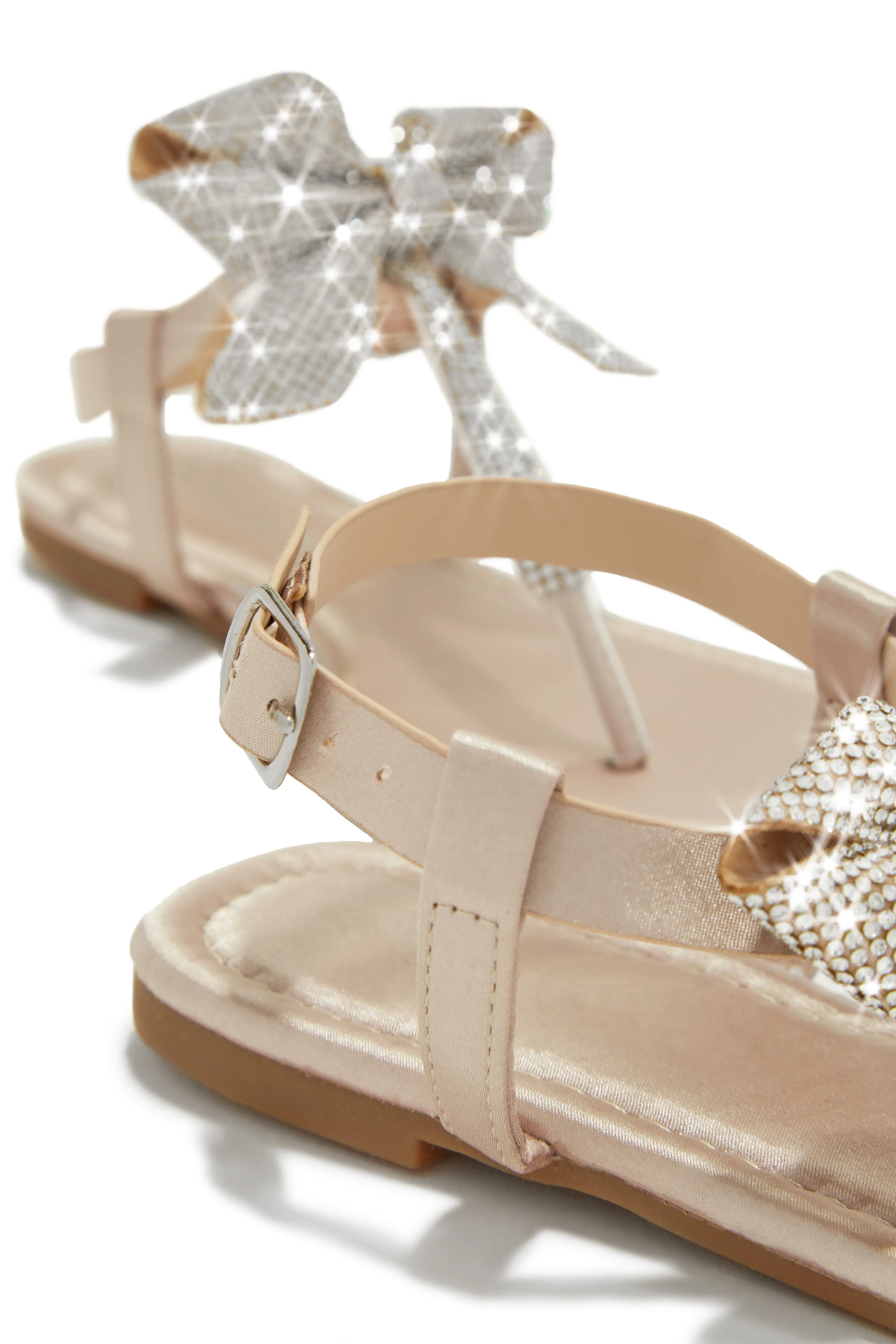 Luxe Sunsets Embellished Thong Strap Sandals - Nude sold by Miss Lola product image thumbnail 2