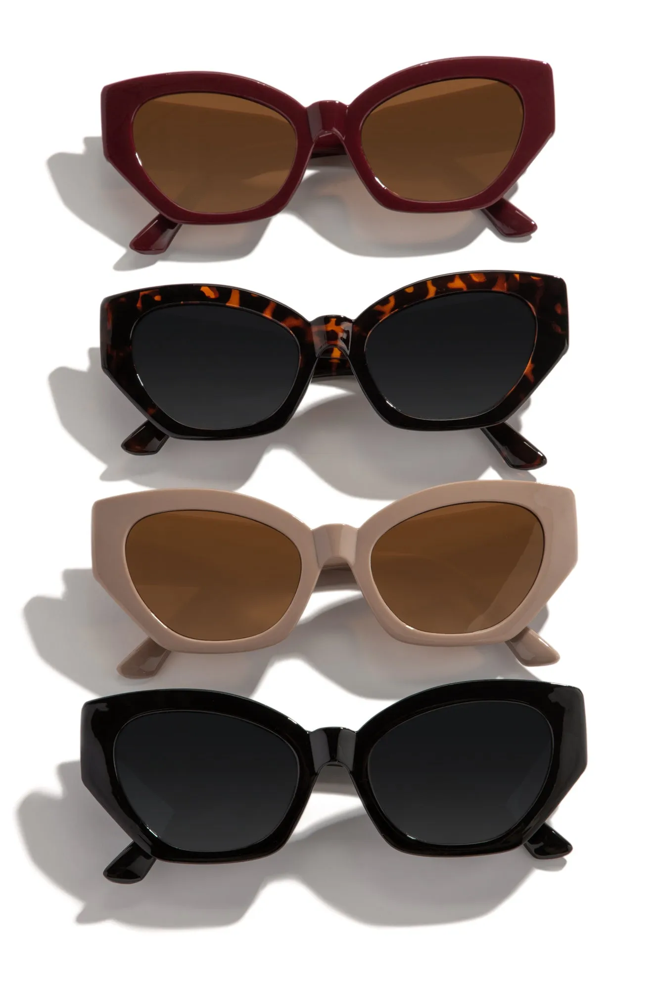 Riah Cat Eye Sunglasses - Nude sold by Miss Lola product image thumbnail 3