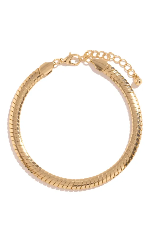 Alaya Snake Chain Anklet - Gold sold by Miss Lola