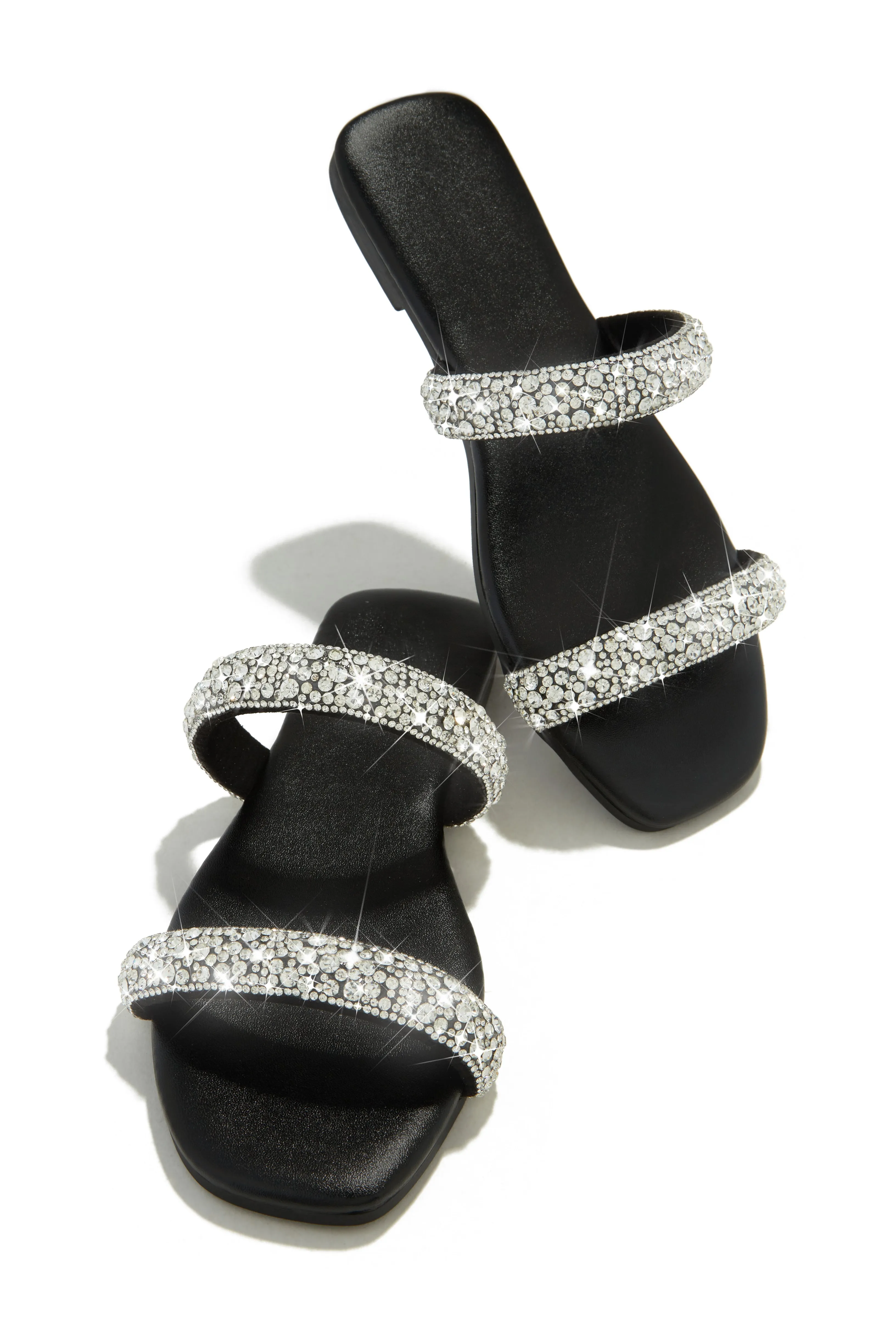 Natalia Embellished Slip On Sandals - Silver sold by Miss Lola product image thumbnail 4