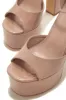 Avani Block High Heel Platforms - Nude sold by Miss Lola
