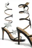 Fantasy Embellished Around The Ankle Coil Heels - Black sold by Miss Lola