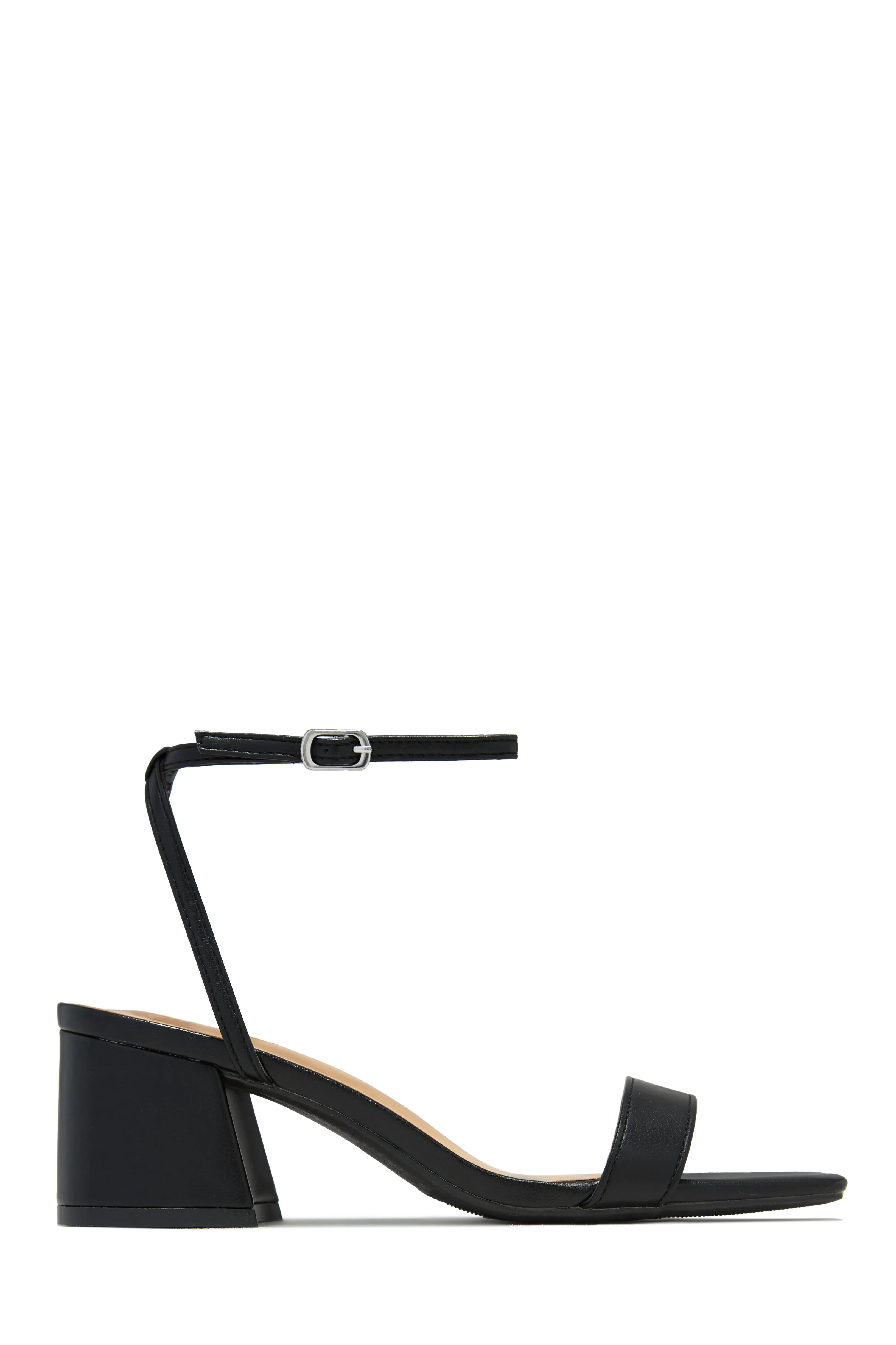 Alina Block Mid Heels - Black sold by Miss Lola product image thumbnail 5