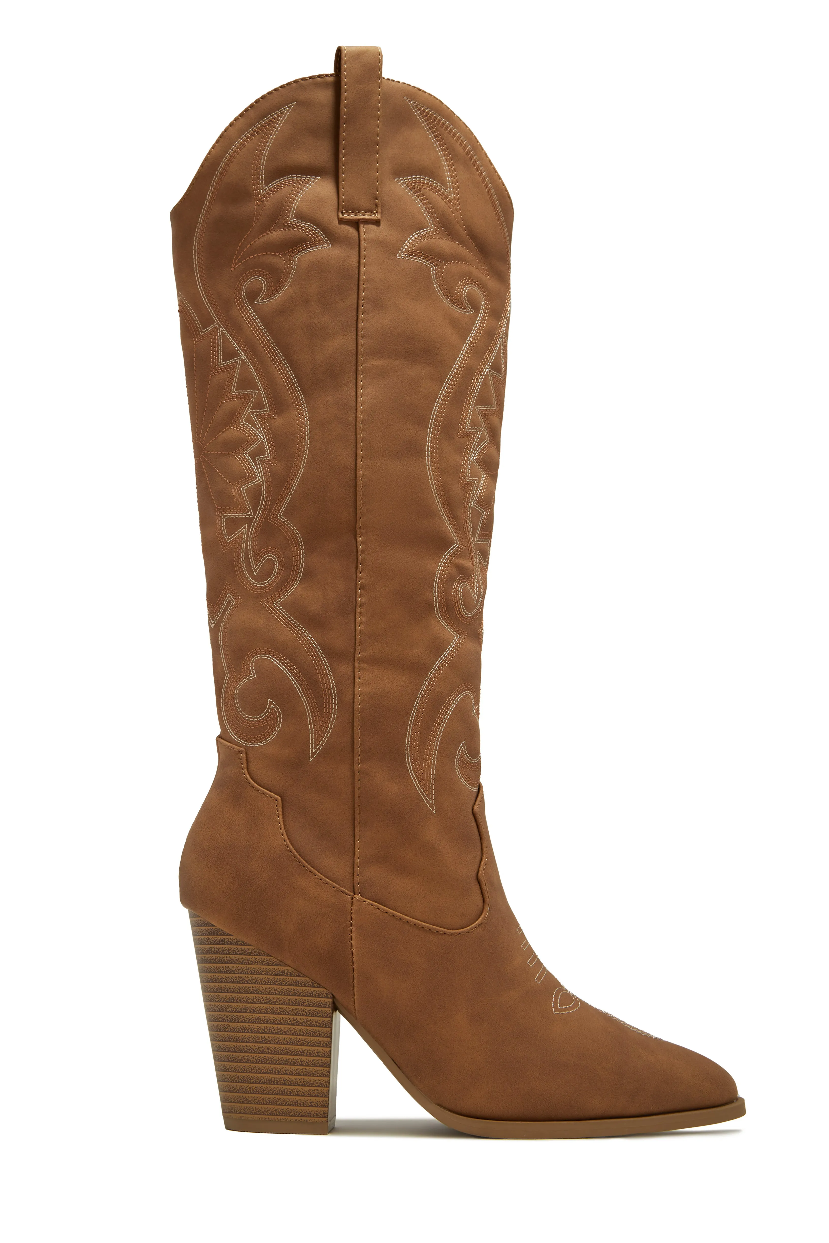 Jordyn Cowgirl Boots - Tan sold by Miss Lola product image thumbnail 4