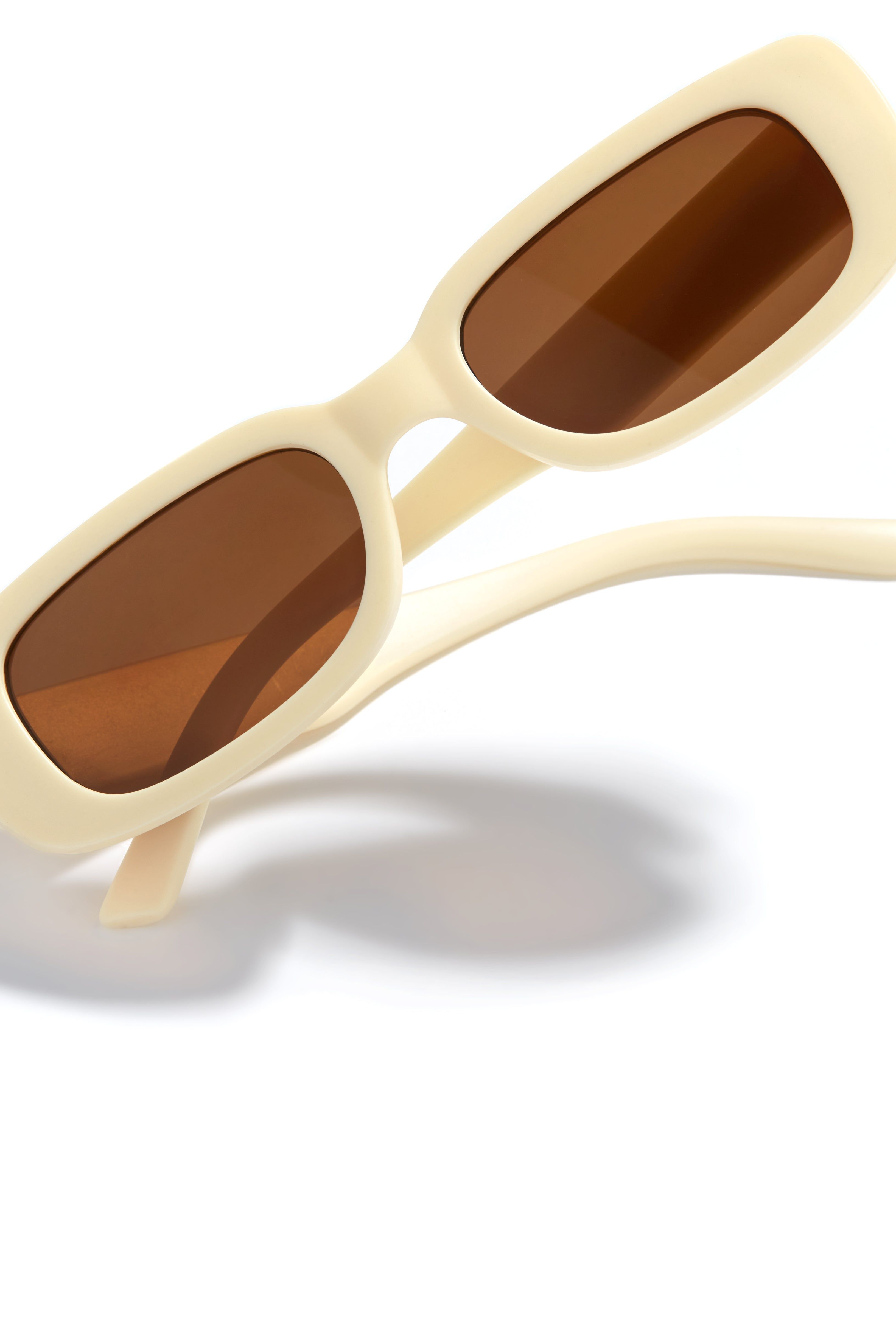 Devani Rectangle Sunglasses - Nude sold by Miss Lola product image thumbnail 2